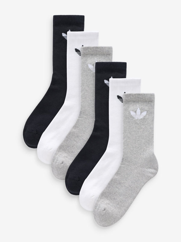 adidas original Black Trefoil Crew Socks 3 Pack