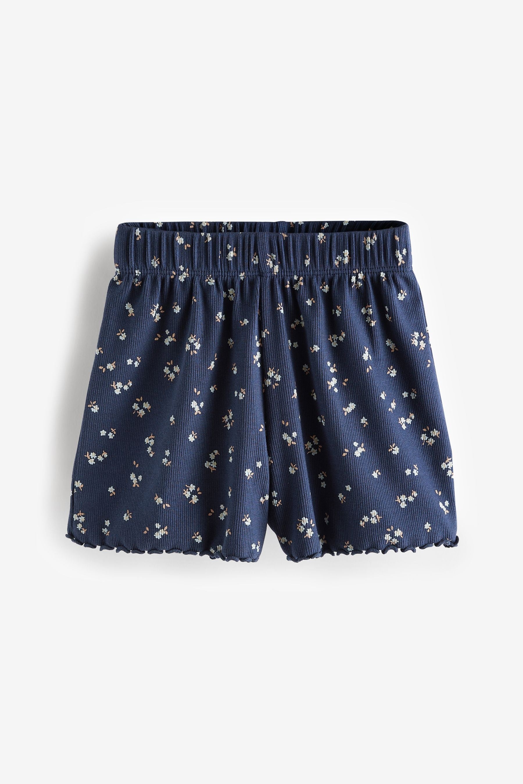 Blue Rib Shorts 5 Pack (3mths-7yrs)