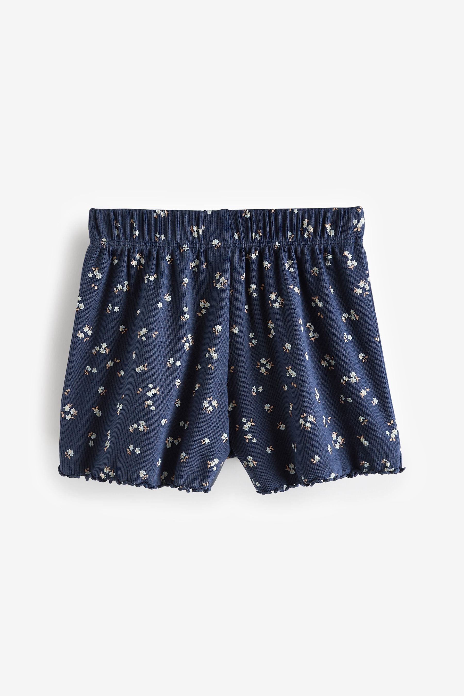 Blue Rib Shorts 5 Pack (3mths-7yrs)