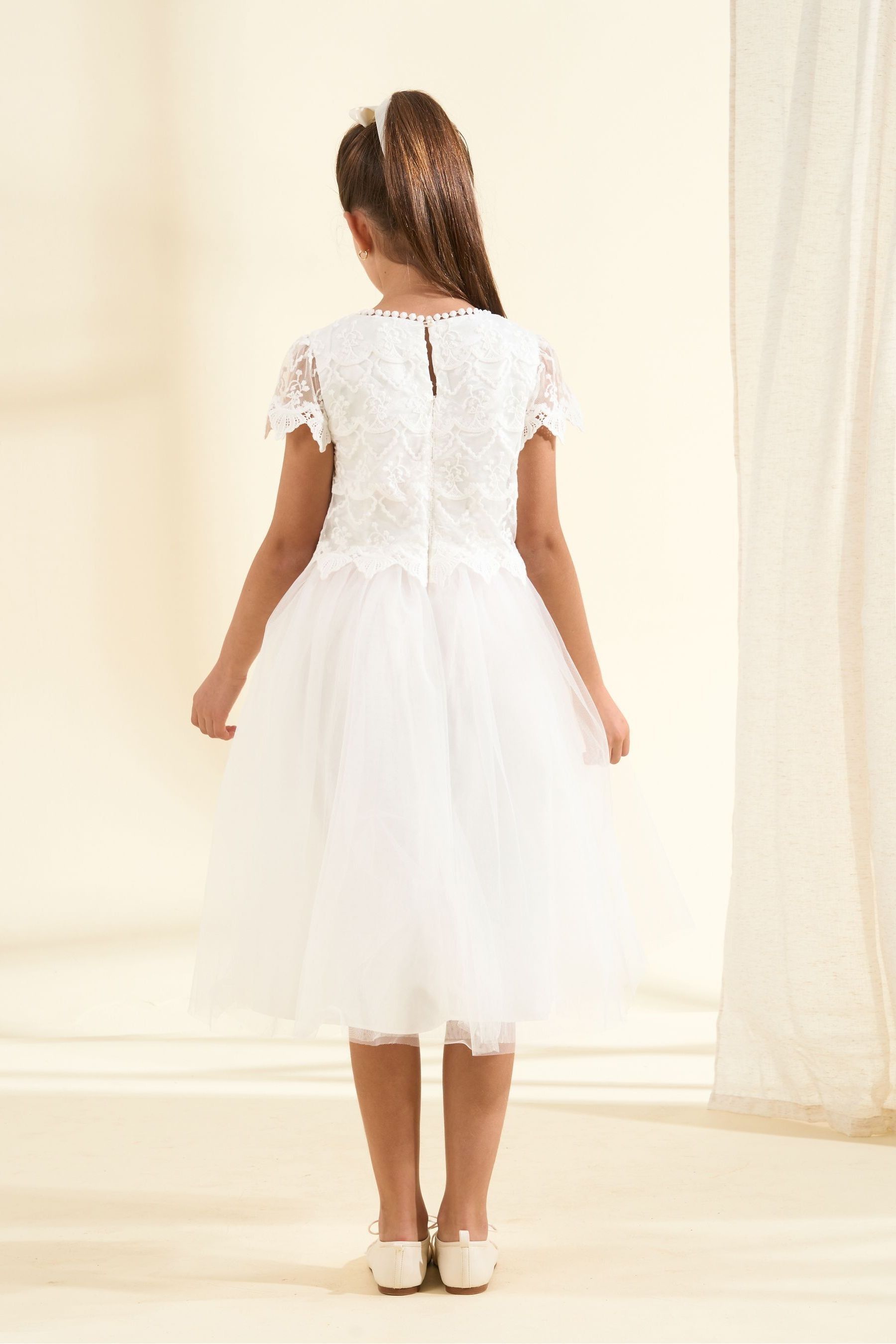 Angel & Rocket White Lucy Lace Dress