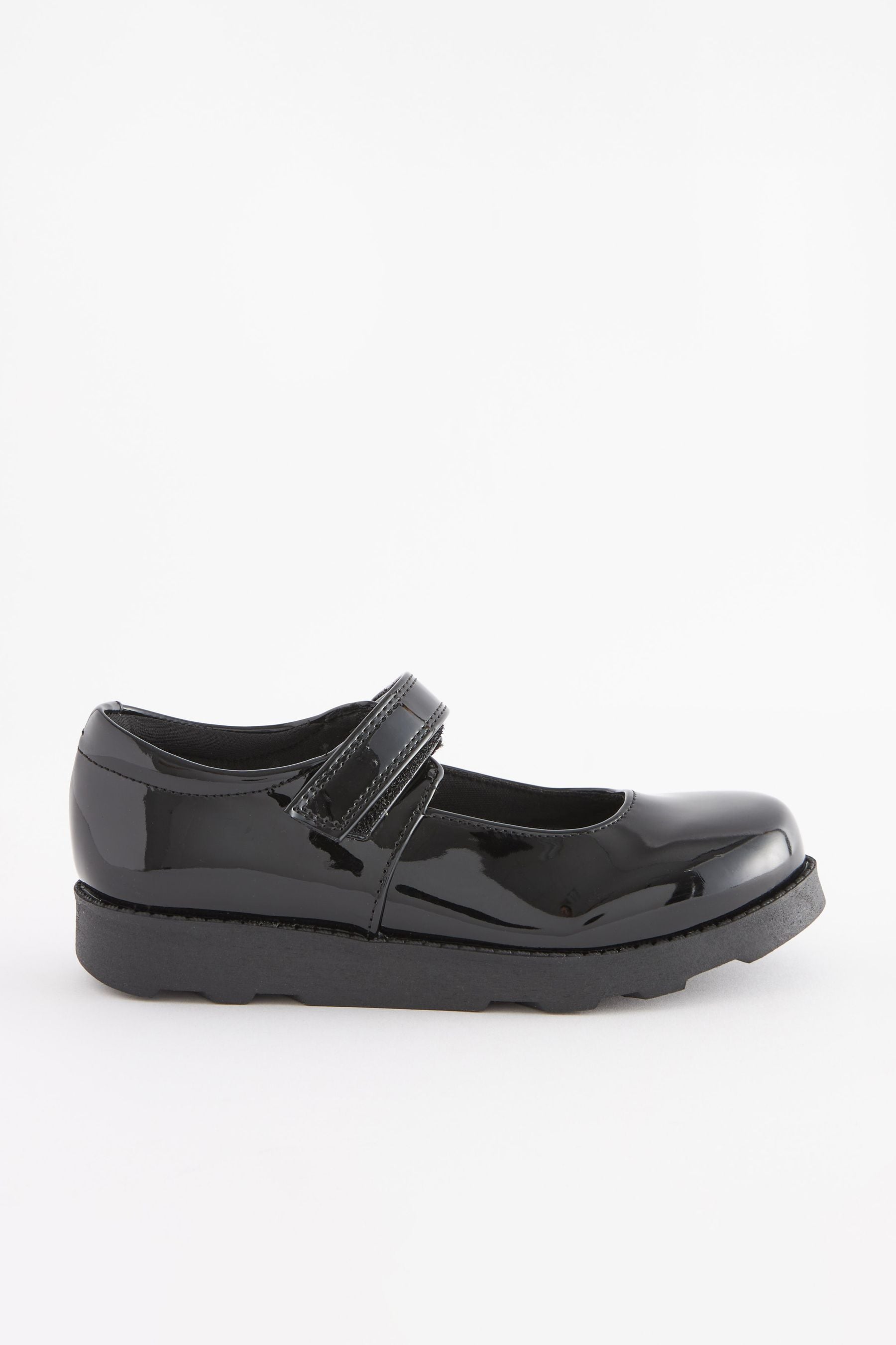 Black Patent Junior School Mary Jane Shoes