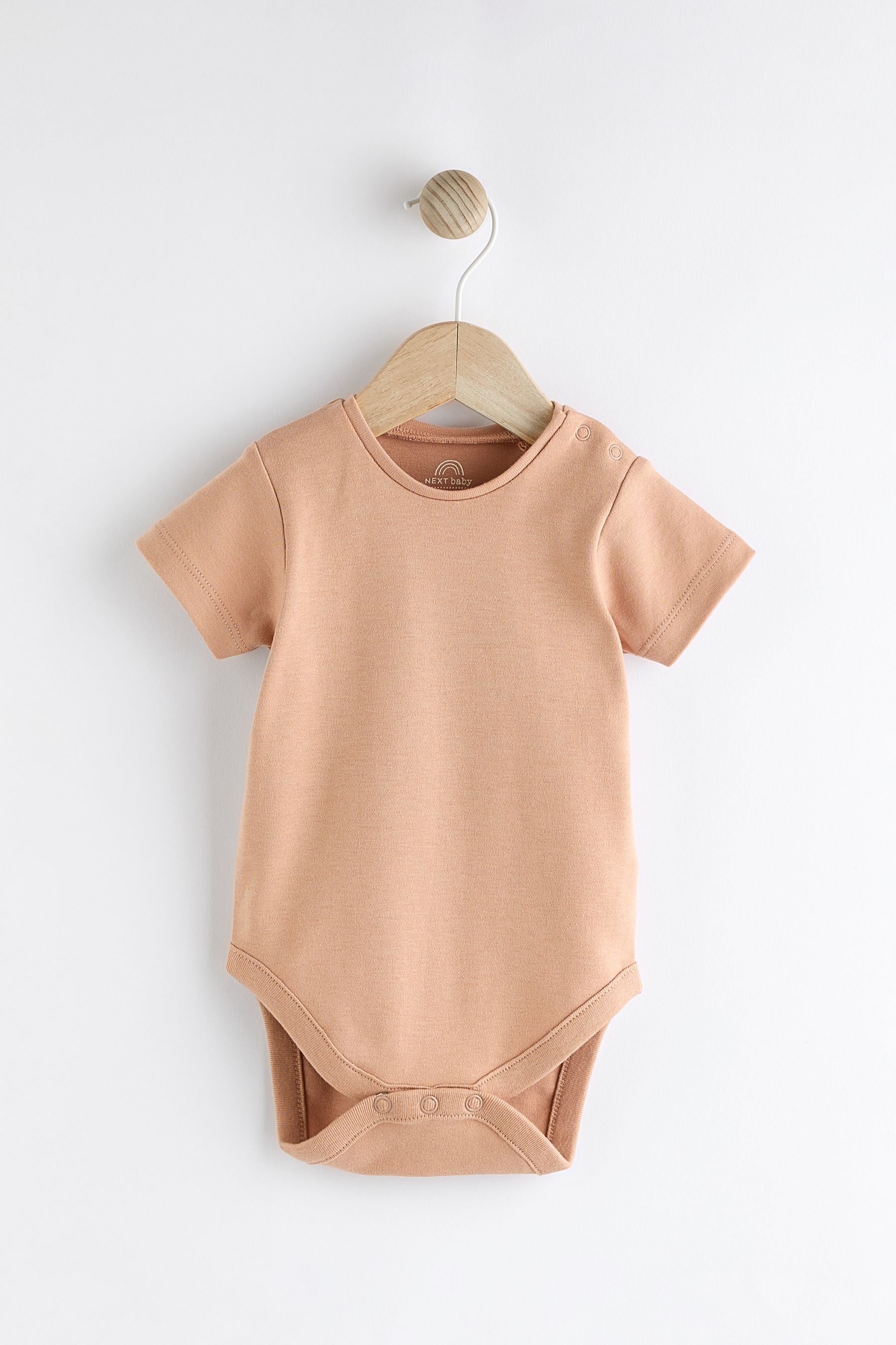 Cream Peach Dungarees And Bodysuit Baby Set (0mths-2yrs)