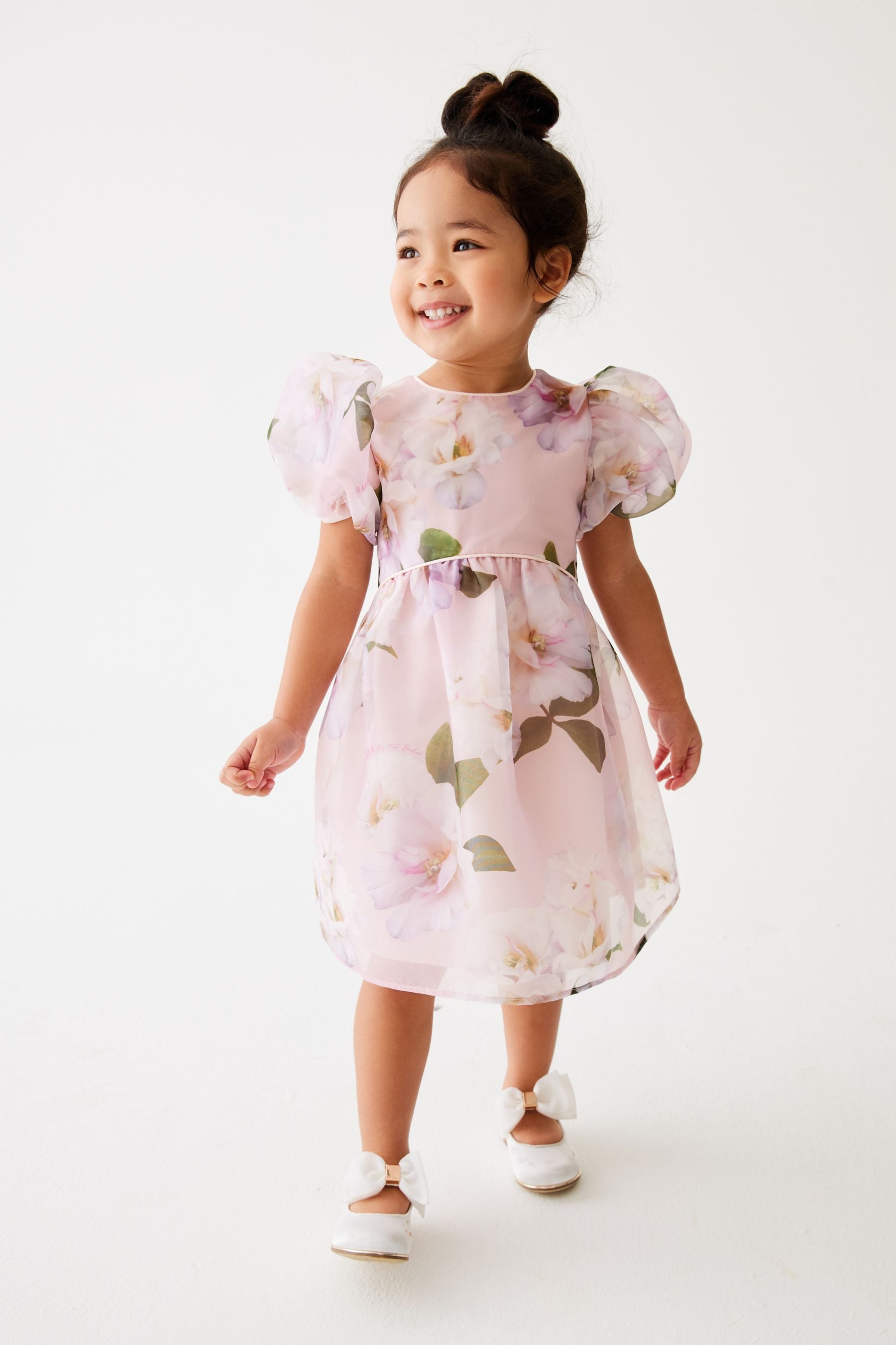 Pink Baker by Ted Baker Pink Floral Organza Dress