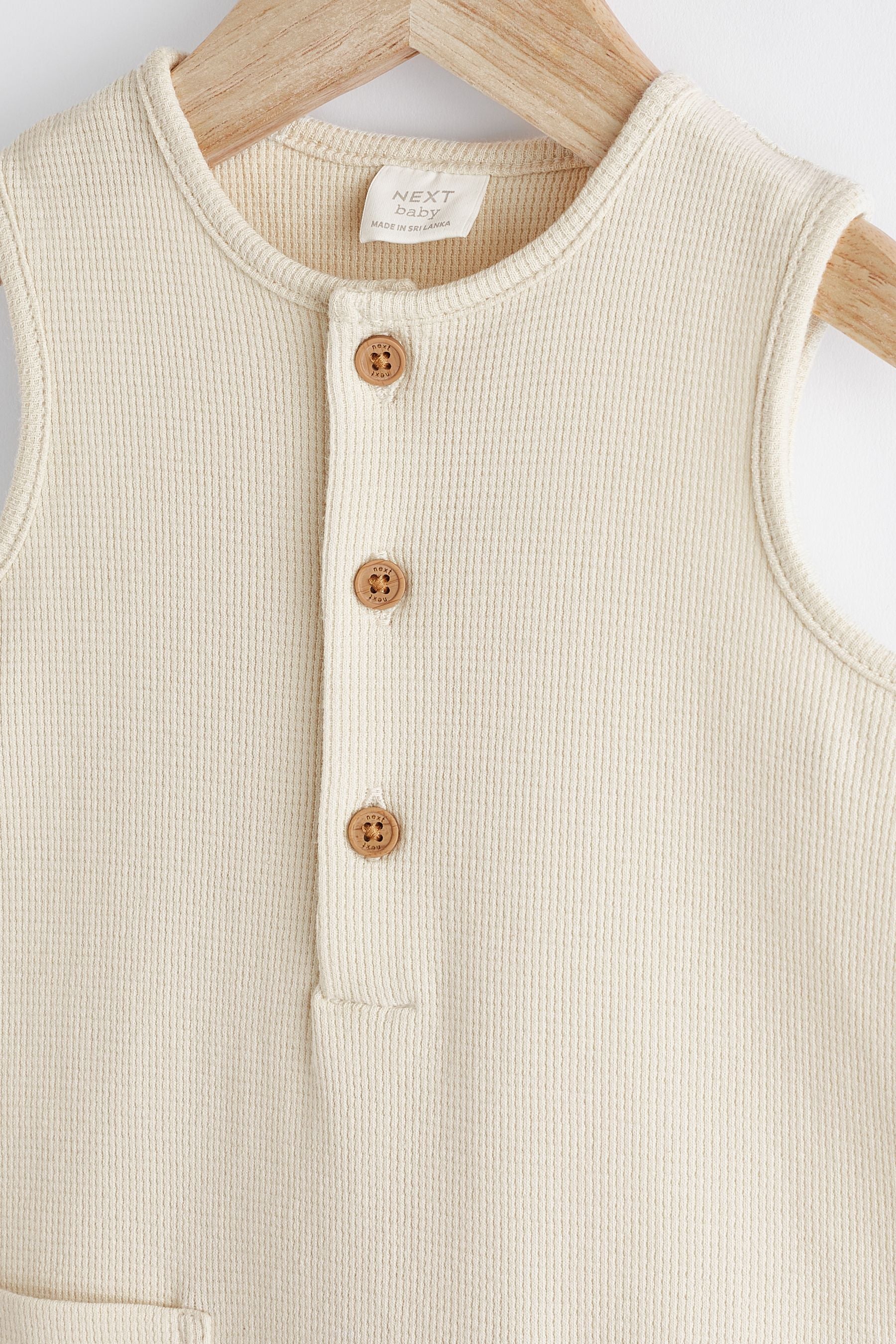 Cream Baby Textured Jersey Romper (0mths-2yrs)