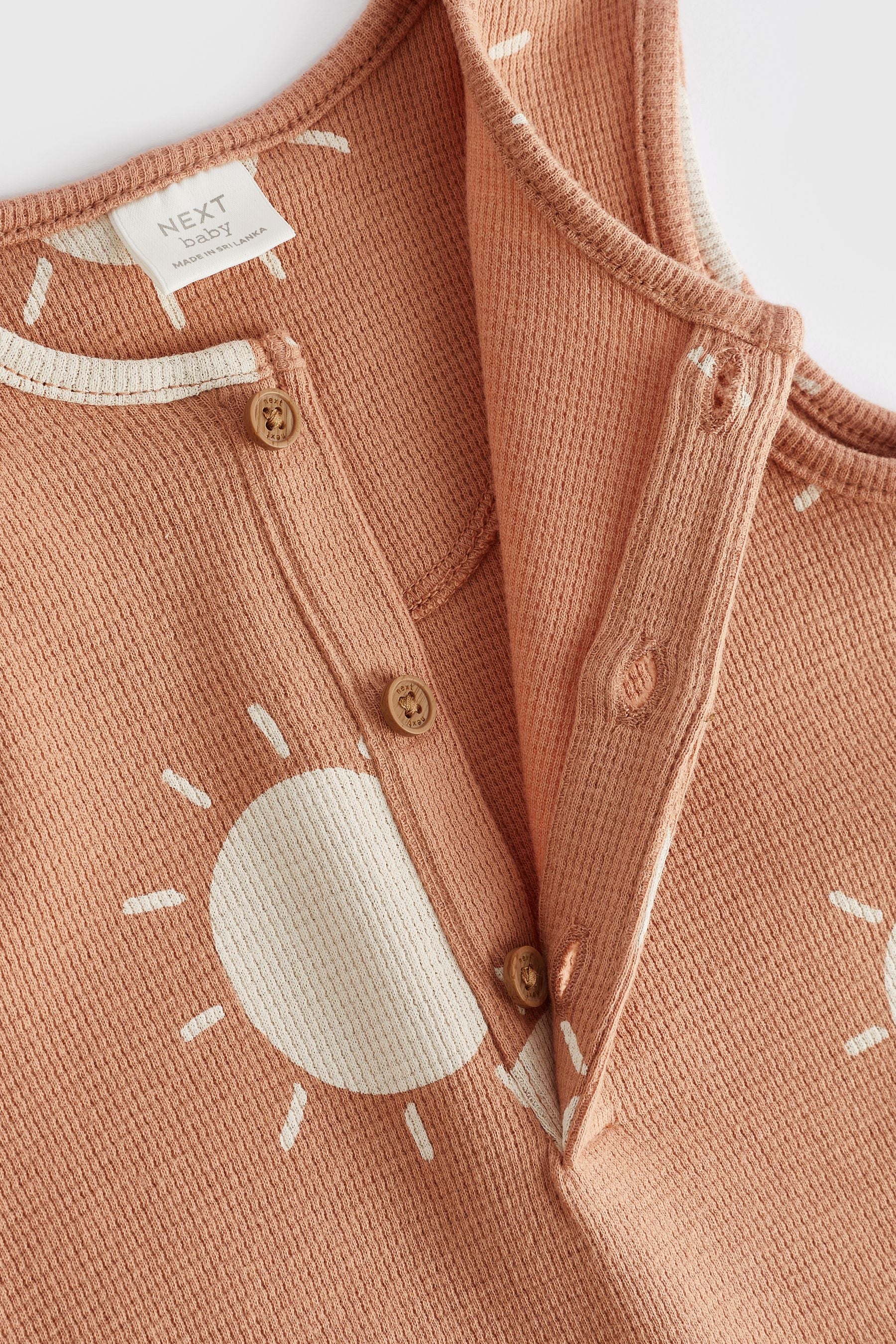 Rust Sun Baby Textured Jersey Romper (0mths-2yrs)