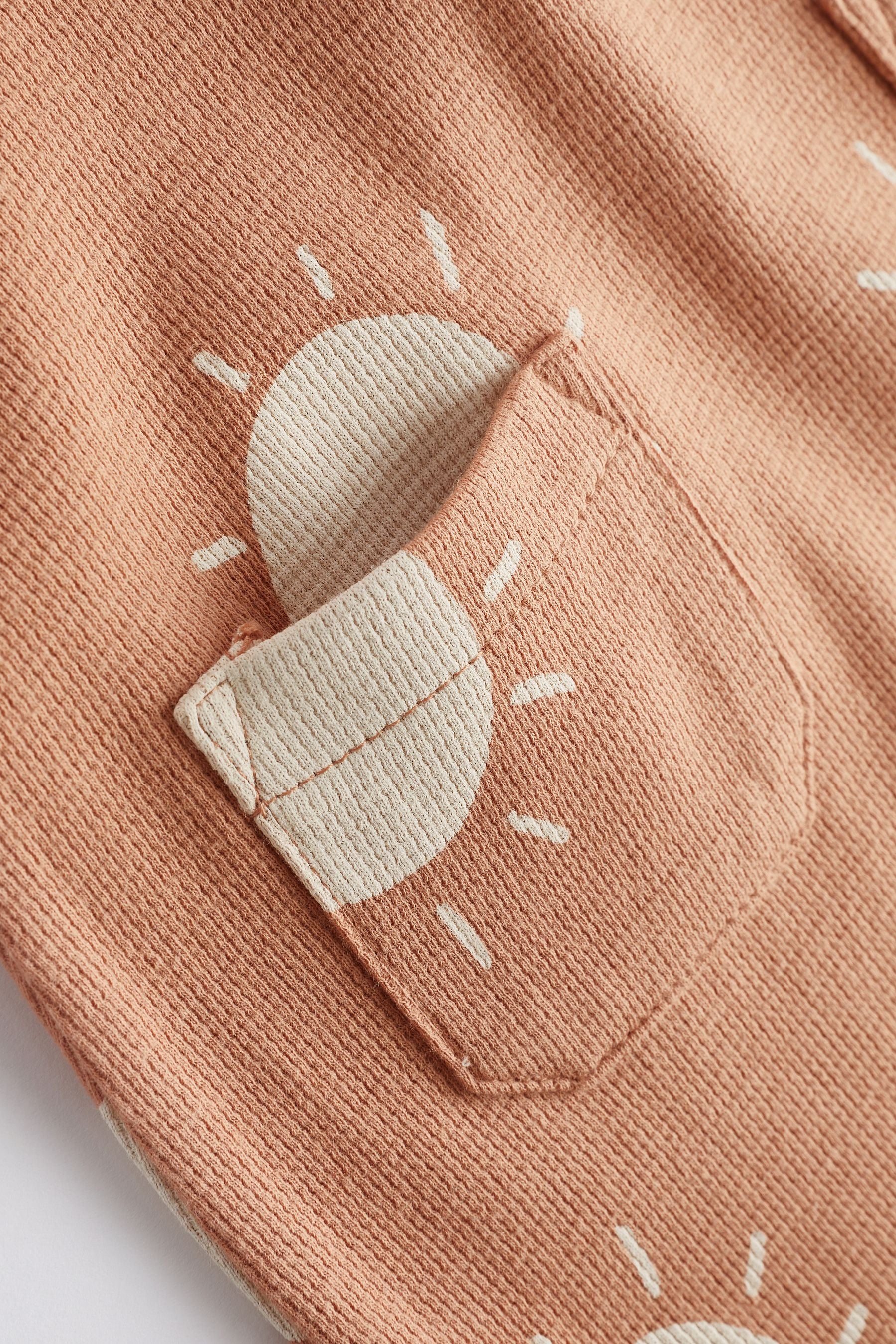 Rust Sun Baby Textured Jersey Romper (0mths-2yrs)