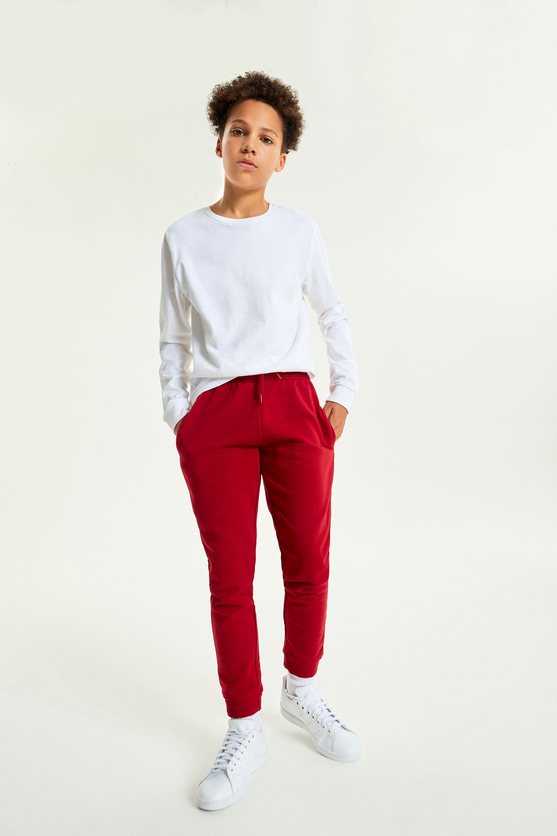 Red Slim Fit Cuffed Joggers (3-16yrs)