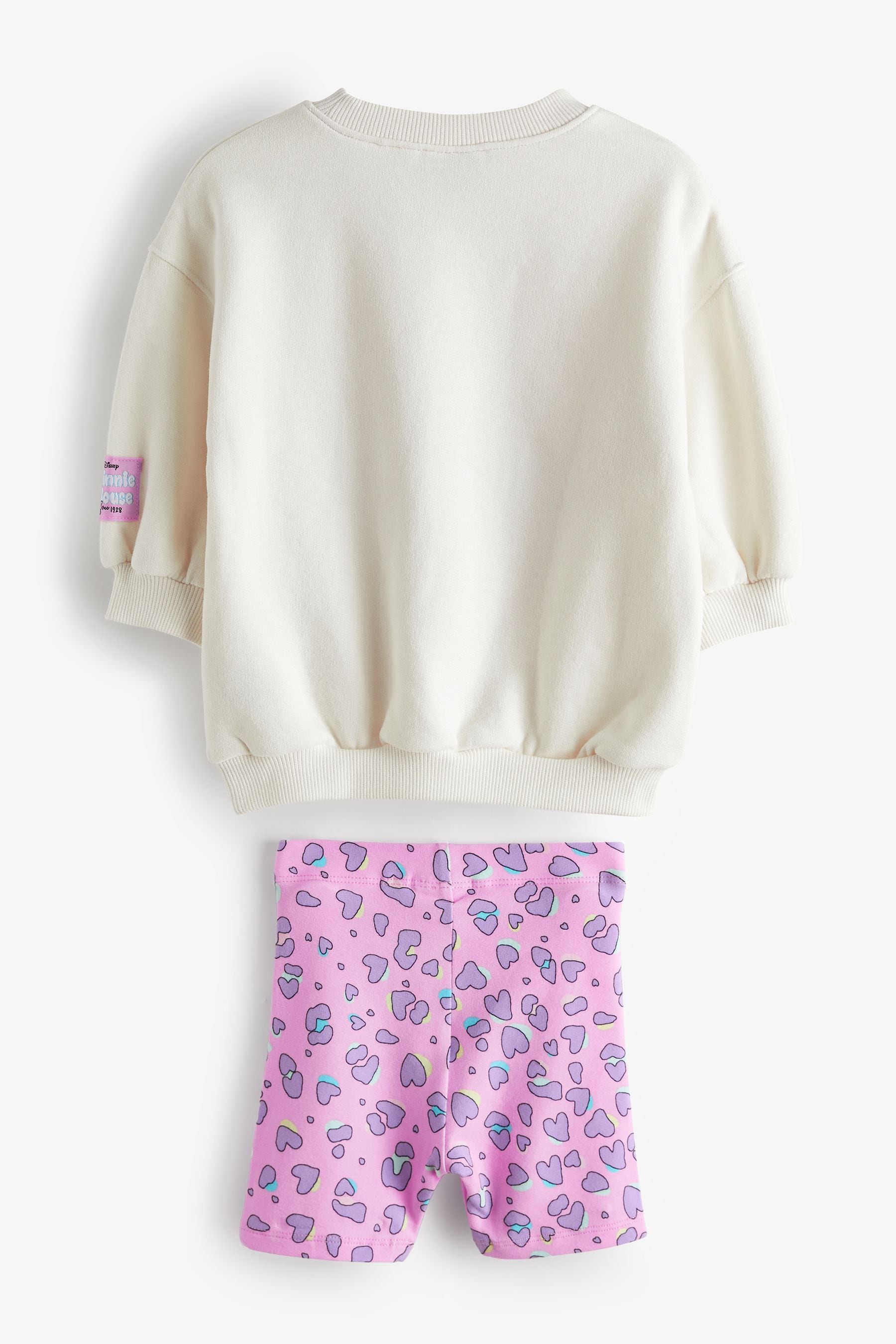 Pink Minnie Crew Sweatshirt and Shorts Set (3mths-7yrs)