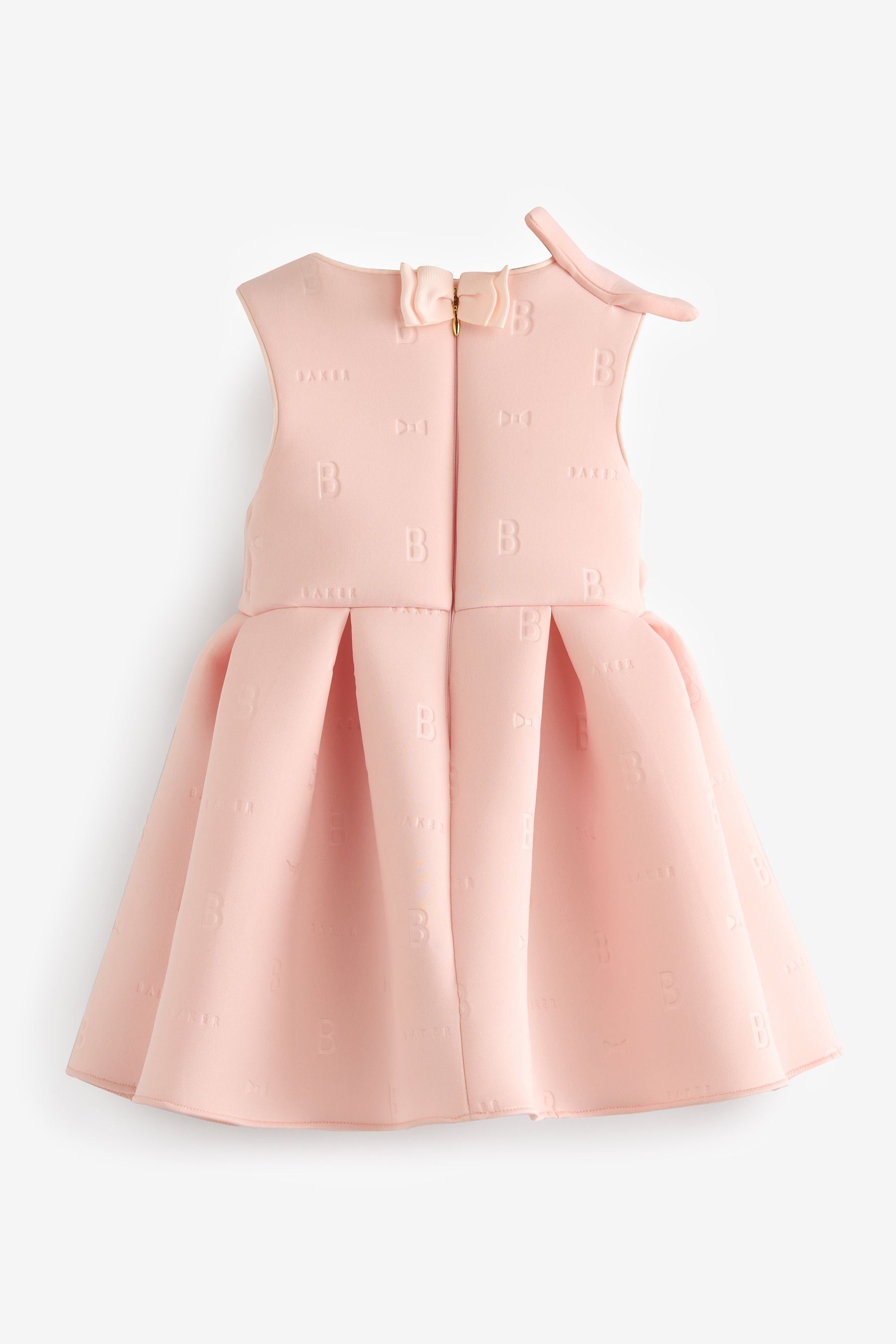 Baker by Ted Baker Bow Embossed Scuba Pink Dress