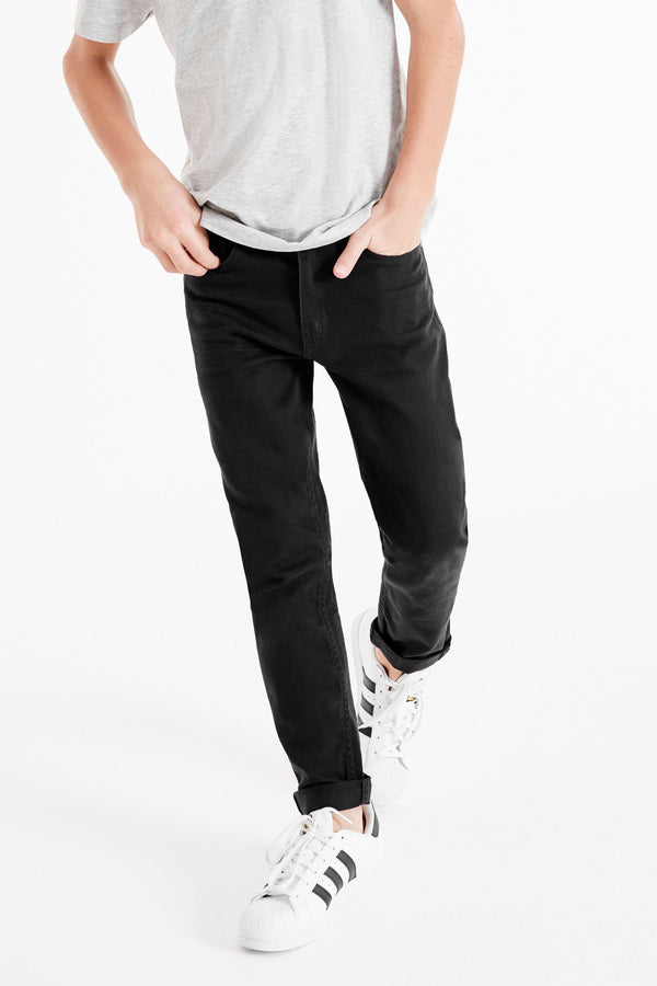 Black Regular Fit Stretch Jeans (3-17yrs)