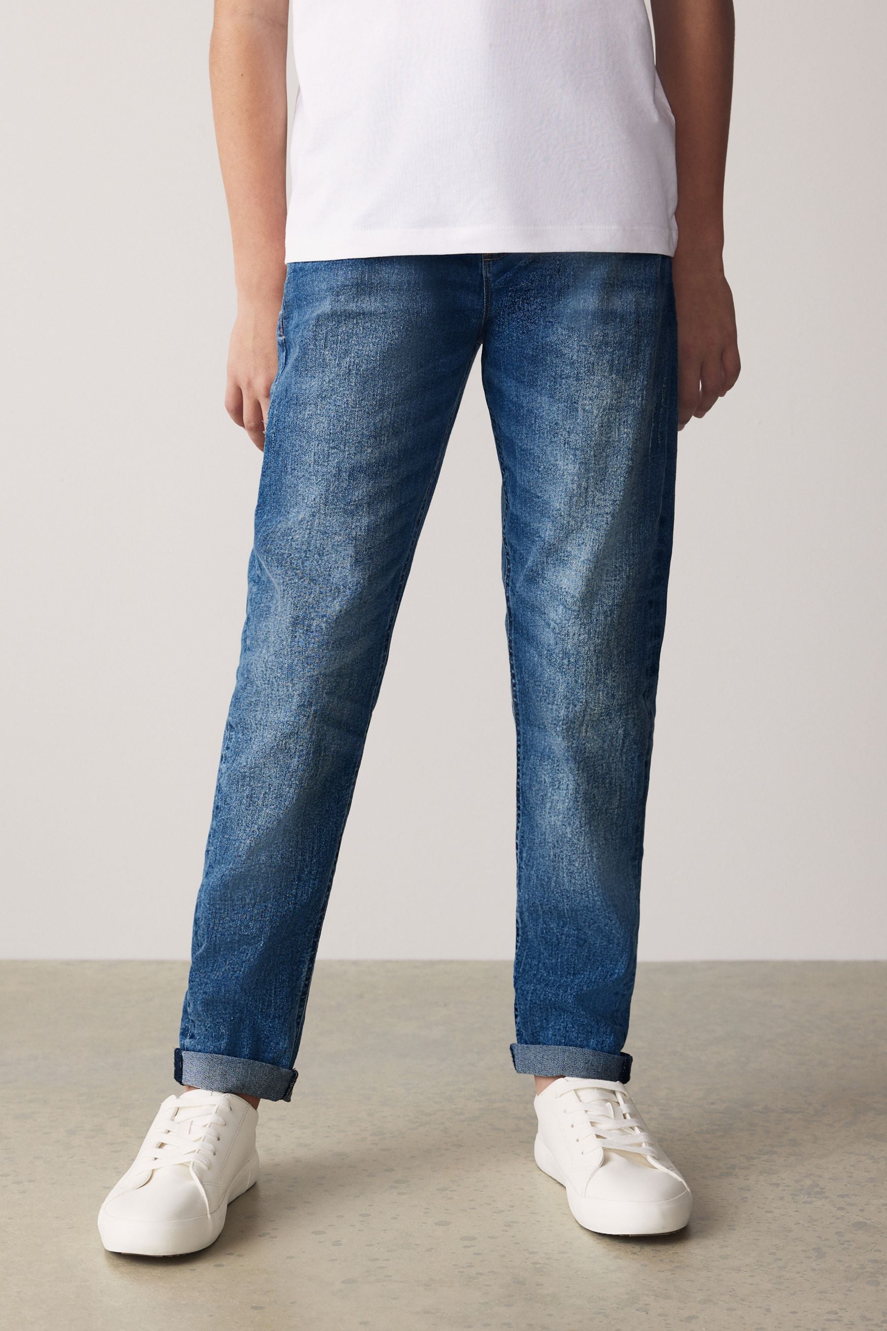 Blue Regular Fit Stretch Jeans (3-17yrs)