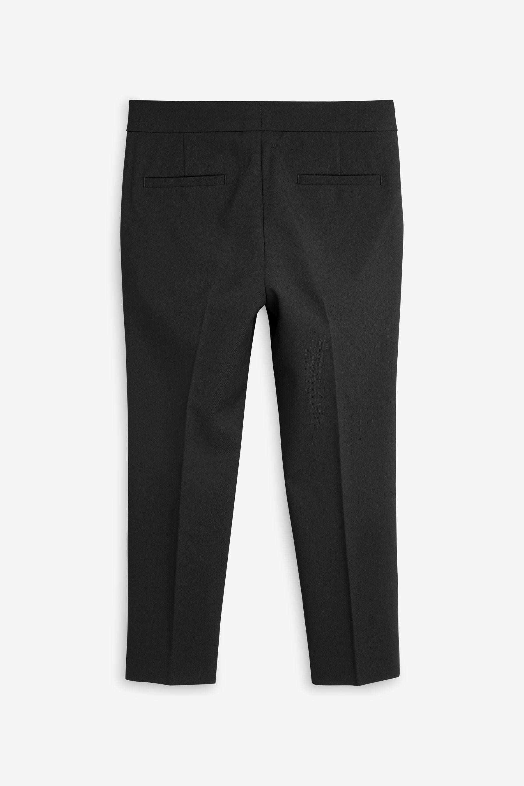 Black Plain Front School Trousers (3-18yrs)