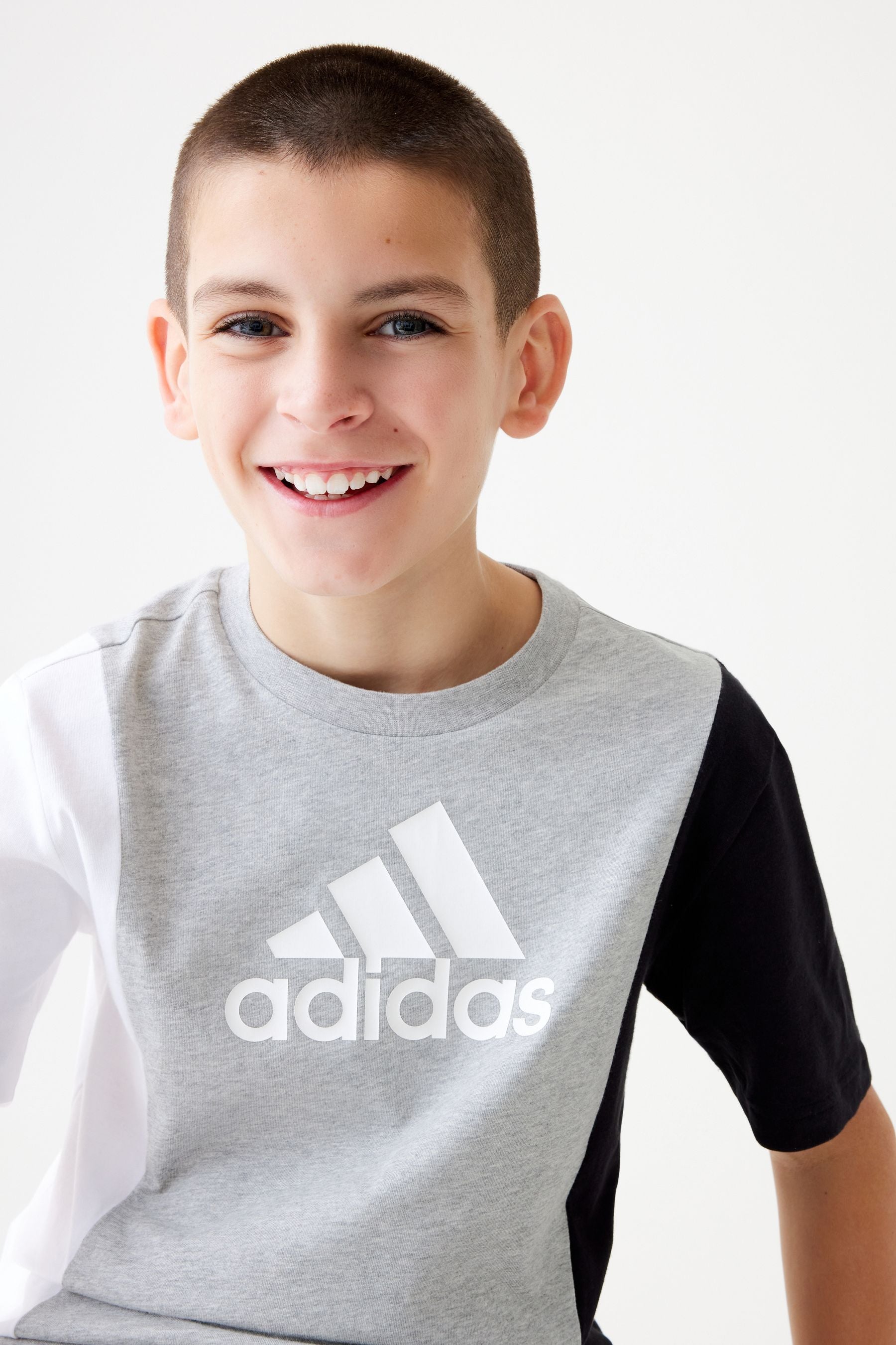 Black adidas Kids Sportswear Essentials Colourblock T-Shirts Set