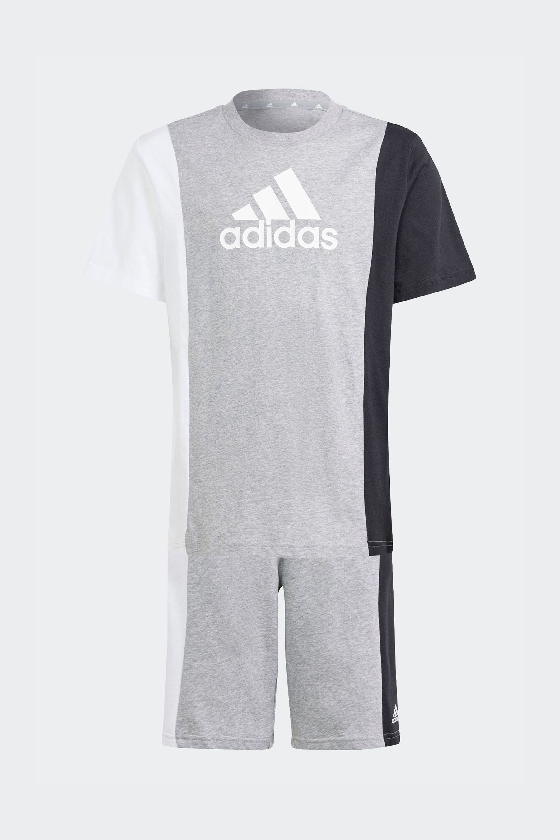 adidas Black Kids Sportswear Essentials Colourblock T-Shirts Set