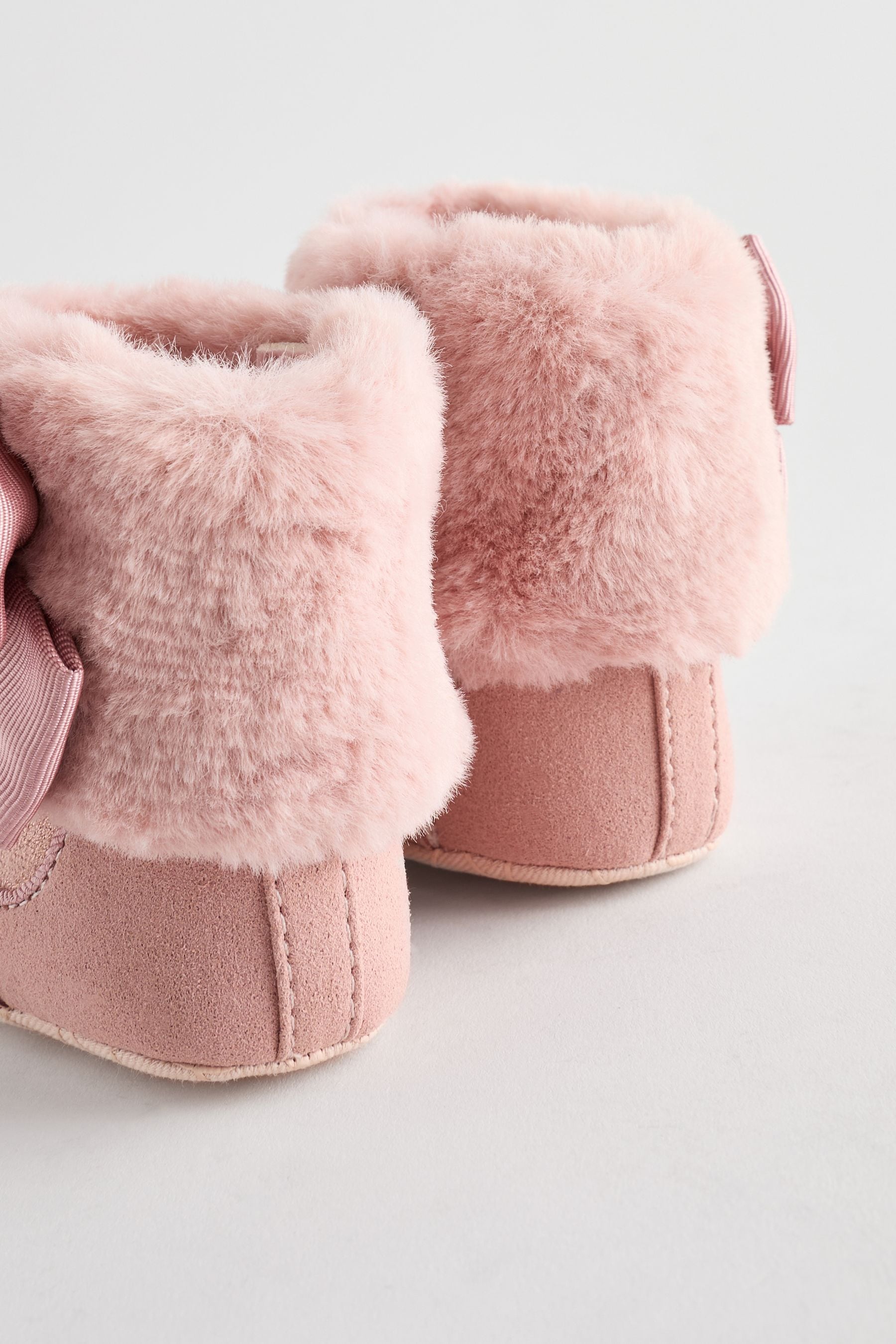 Baker by Ted Baker Baby Girls Faux Fur Trim Padders Boots