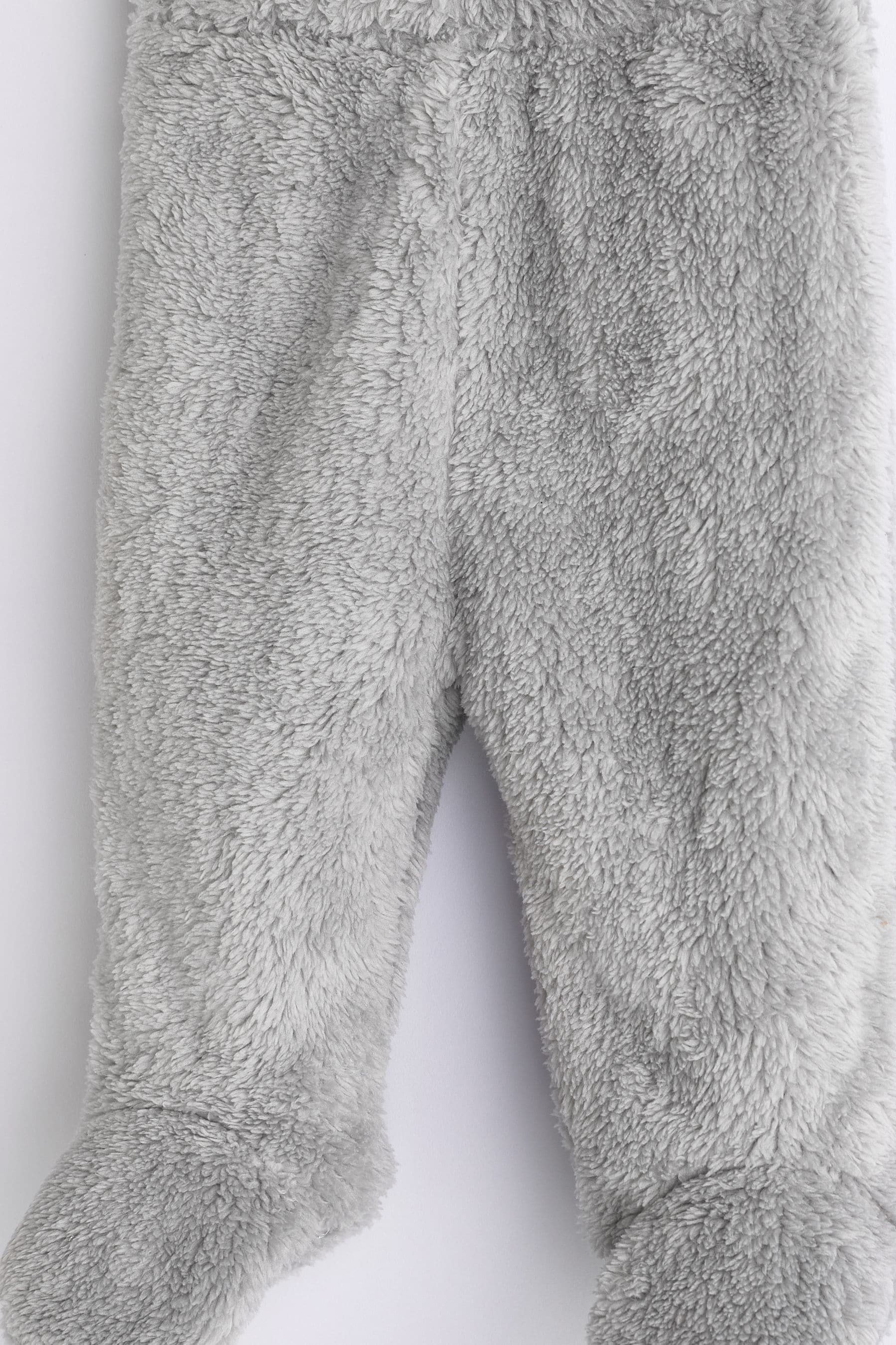 Grey Baby Cosy Bear Fleece Leggings