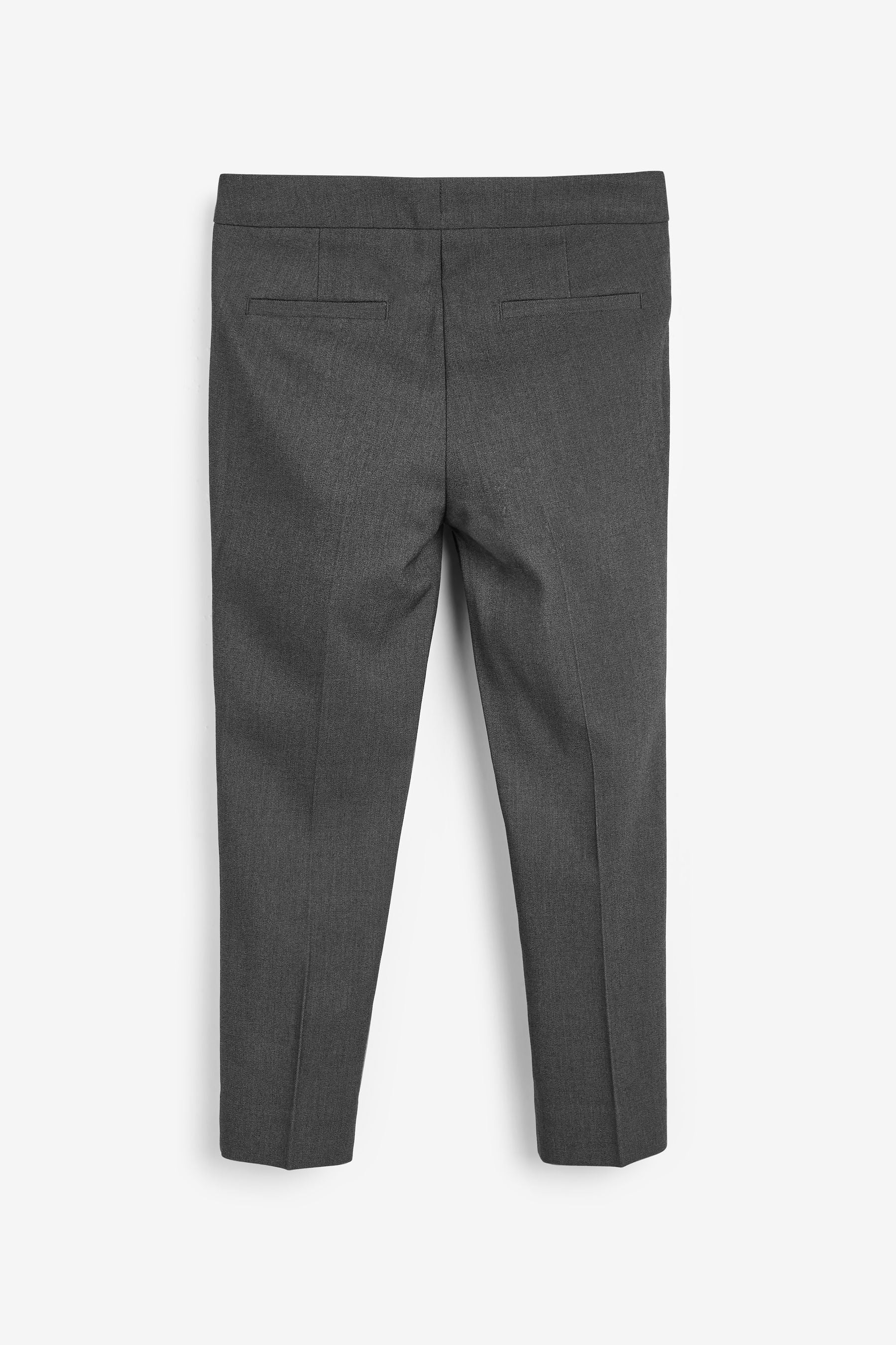 Grey Plain Front School Trousers (3-18yrs)