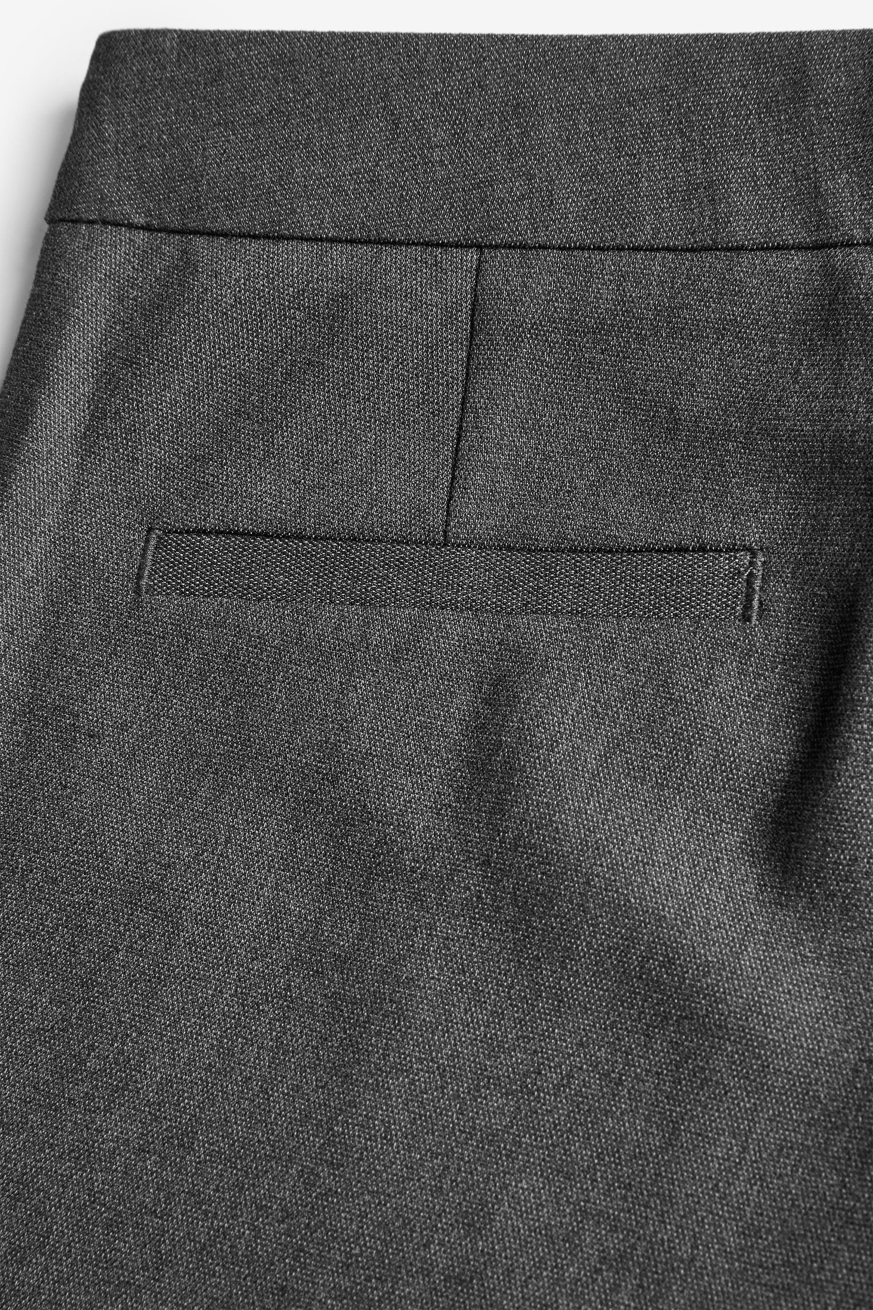 Grey Plain Front School Trousers (3-18yrs)