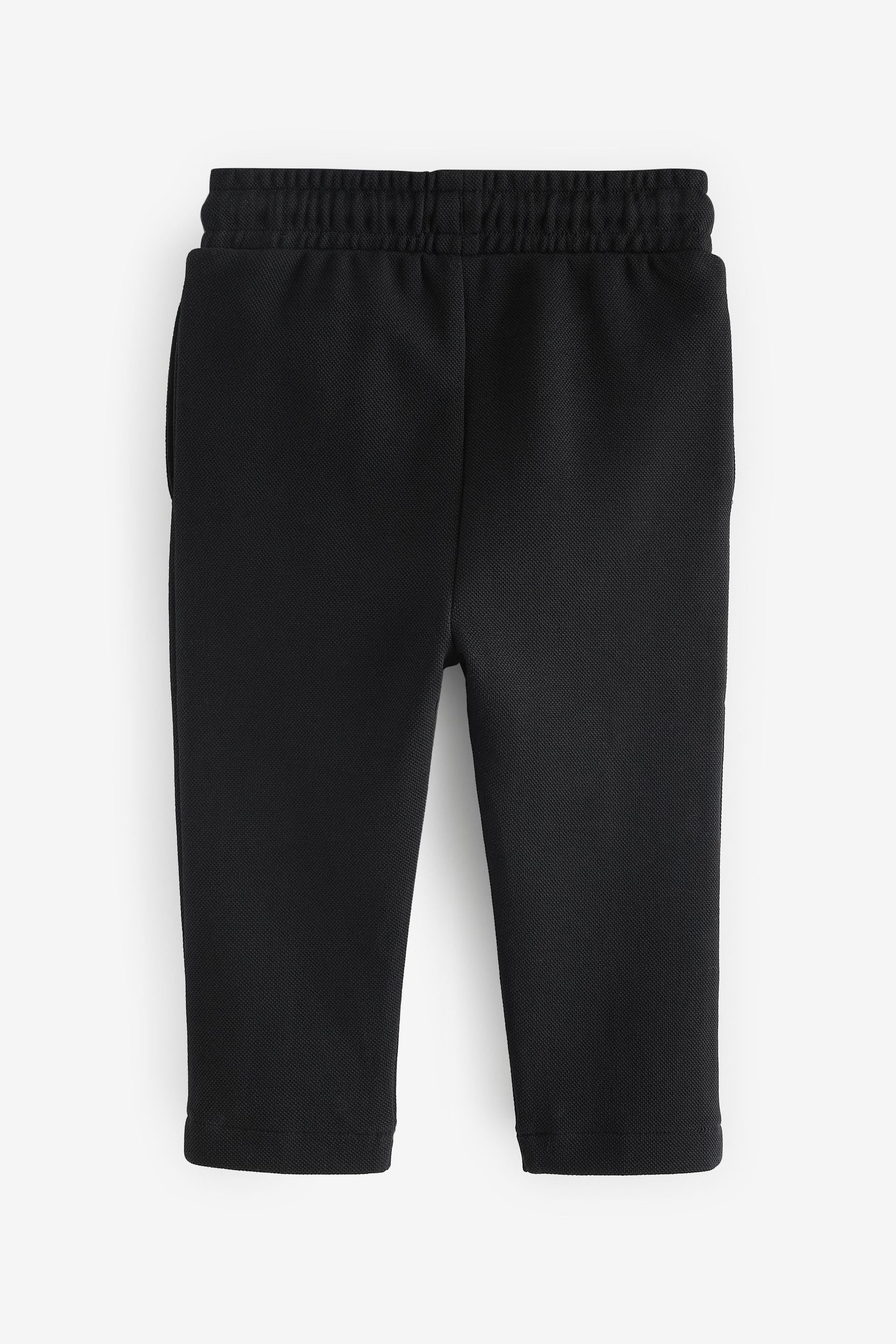 Black Pique Pintuck Joggers (3mths-7yrs)