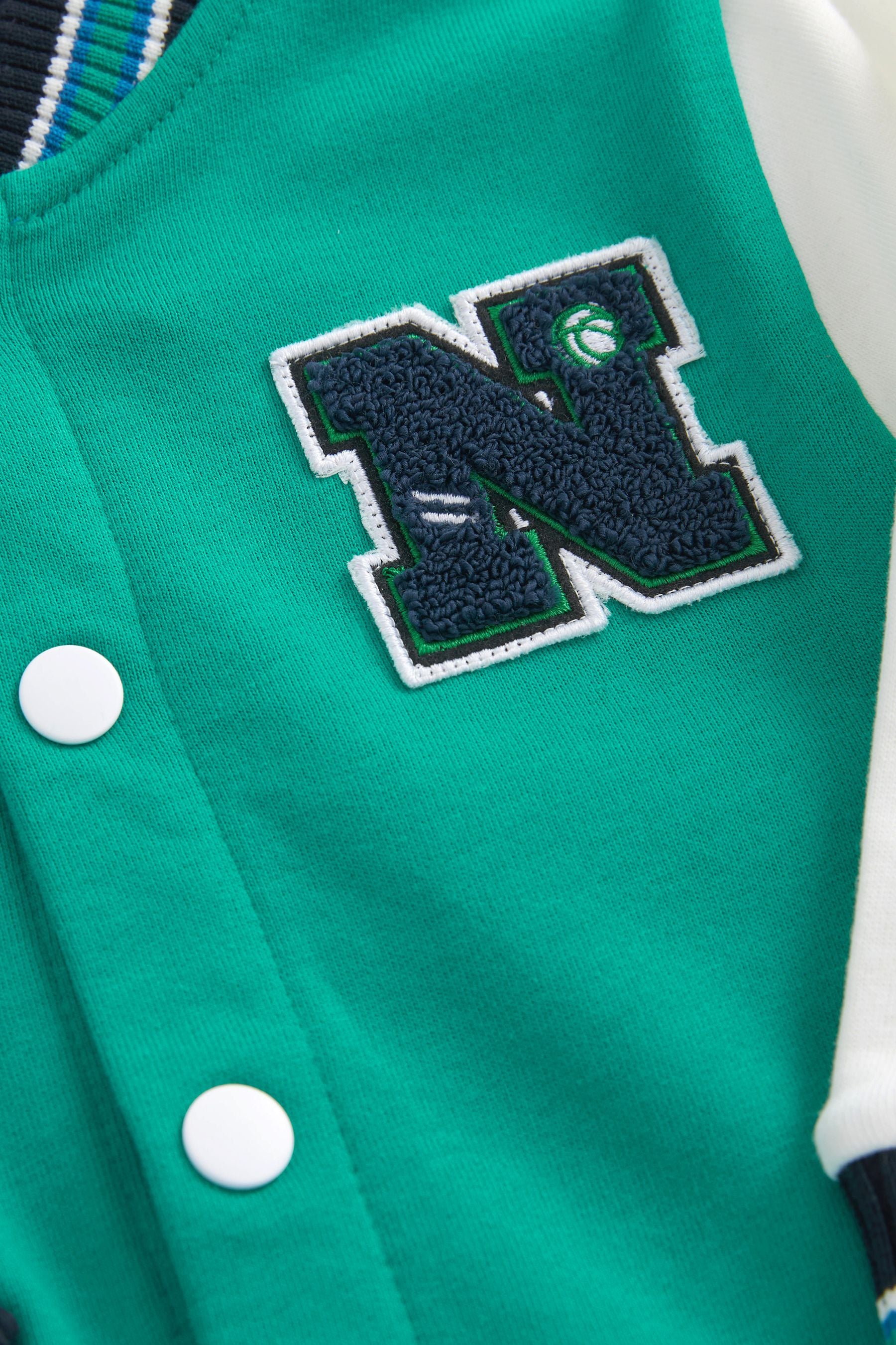 Green Letterman Jacket (3mths-7yrs)