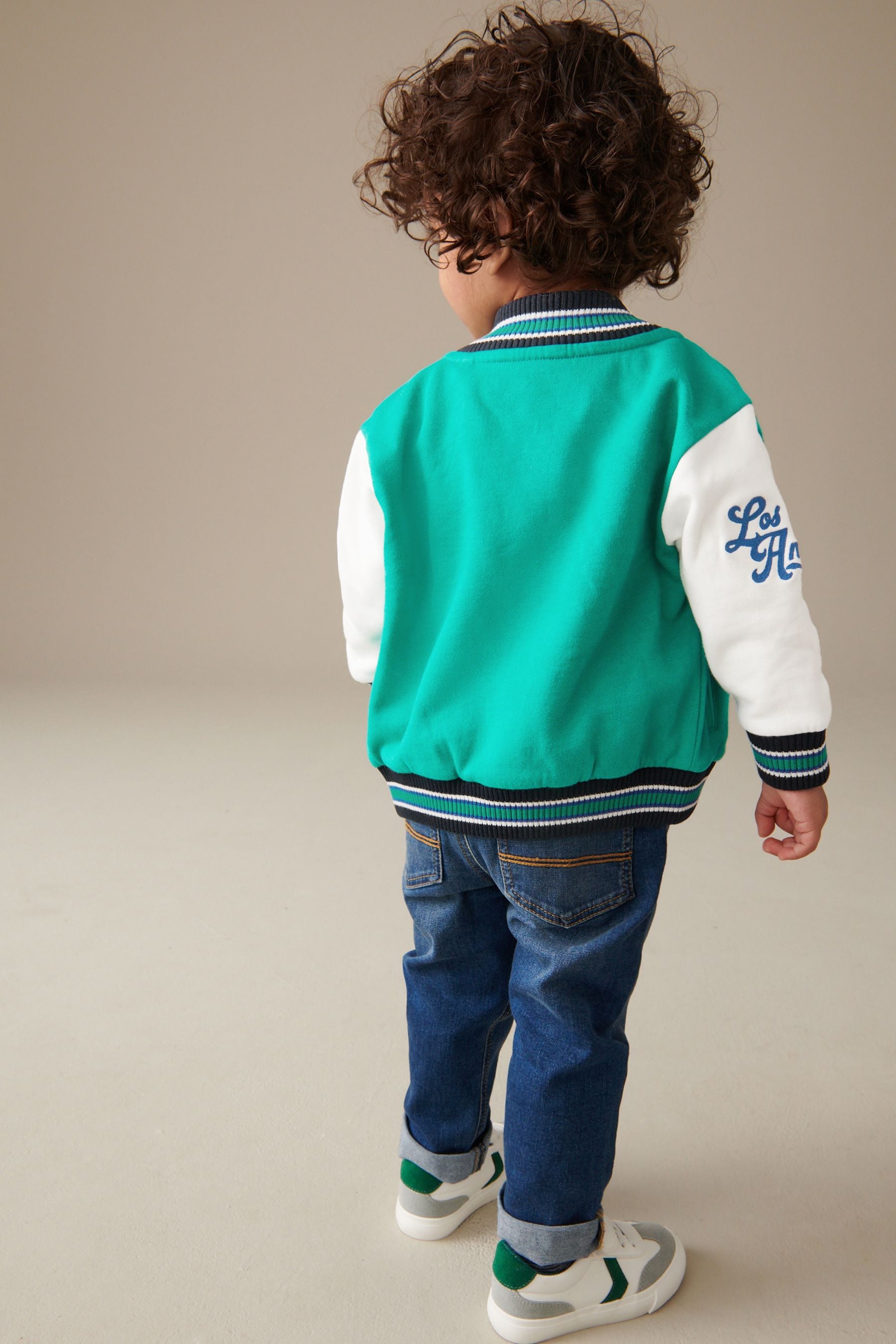 Green Letterman Jacket (3mths-7yrs)