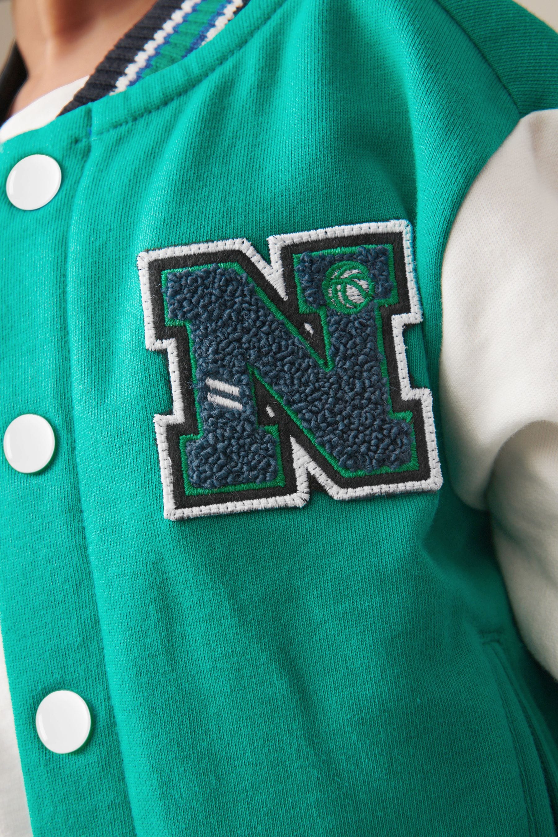 Green Letterman Jacket (3mths-7yrs)