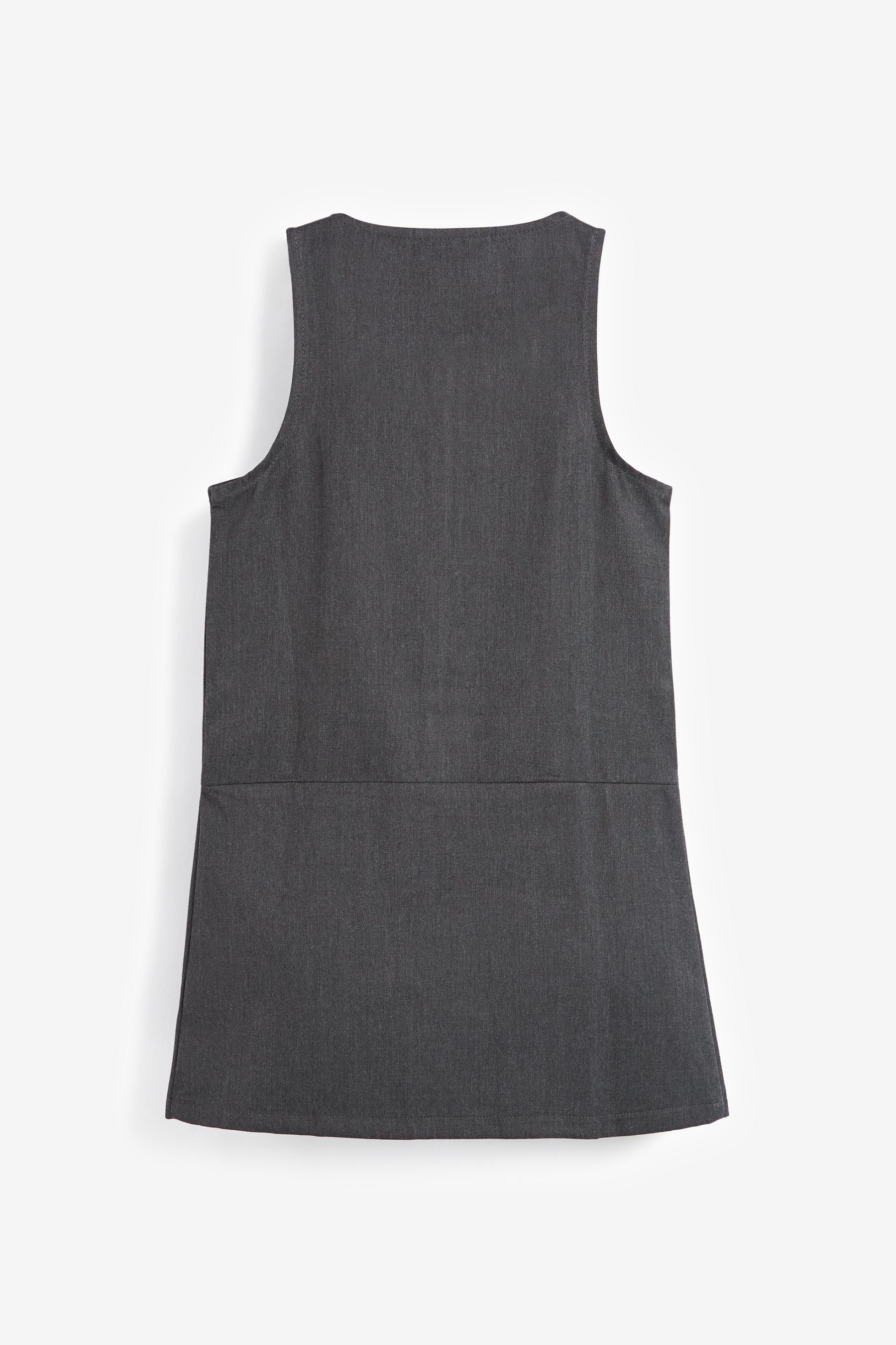 Grey Regular Fit Zip Front School Pinafore (3-14yrs)