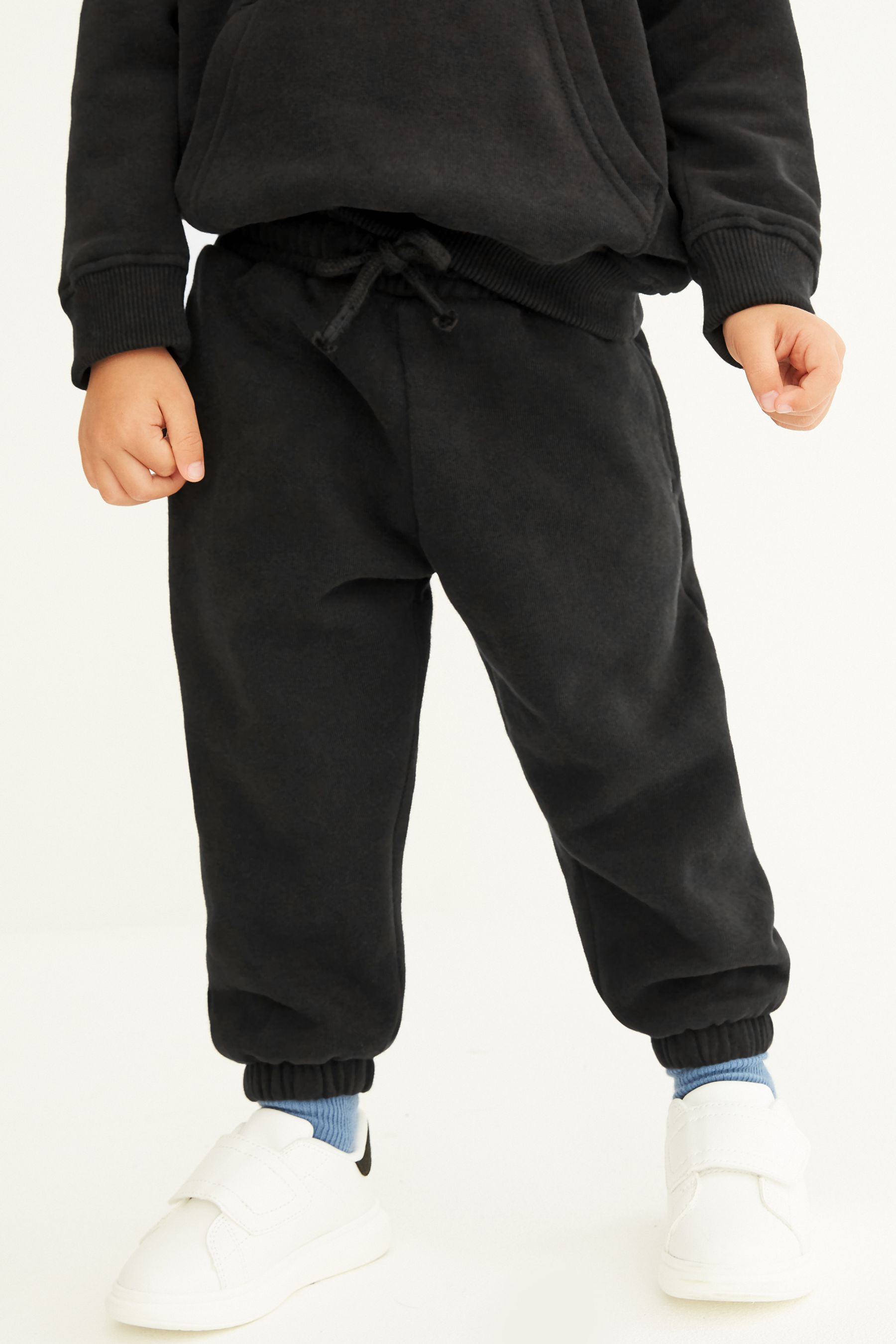 Black Soft Touch Jersey Hoodie (3mths-7yrs)