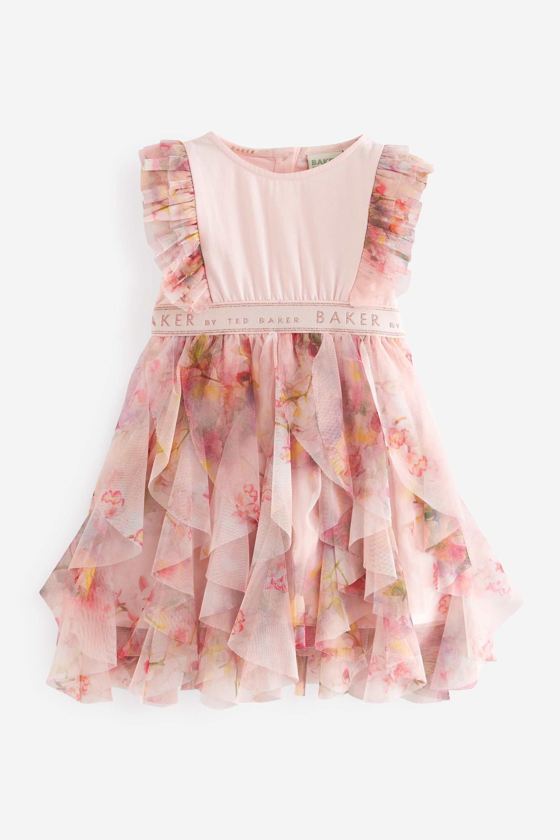 Baker by Ted Baker Floral Mesh Mockable Dress