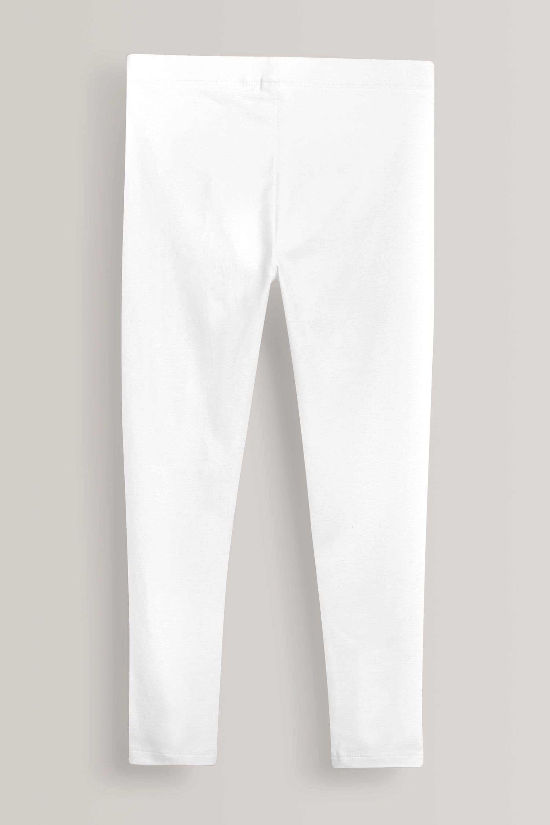 White Regular Fit Leggings (3-16yrs)