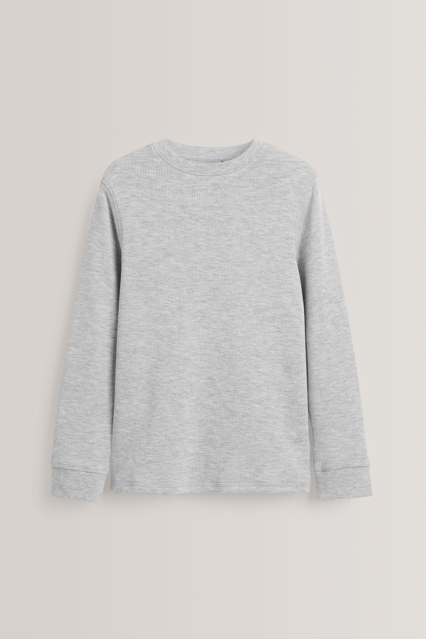 Grey/White Long Sleeve Thermal Tops 2 Pack (2-16yrs)