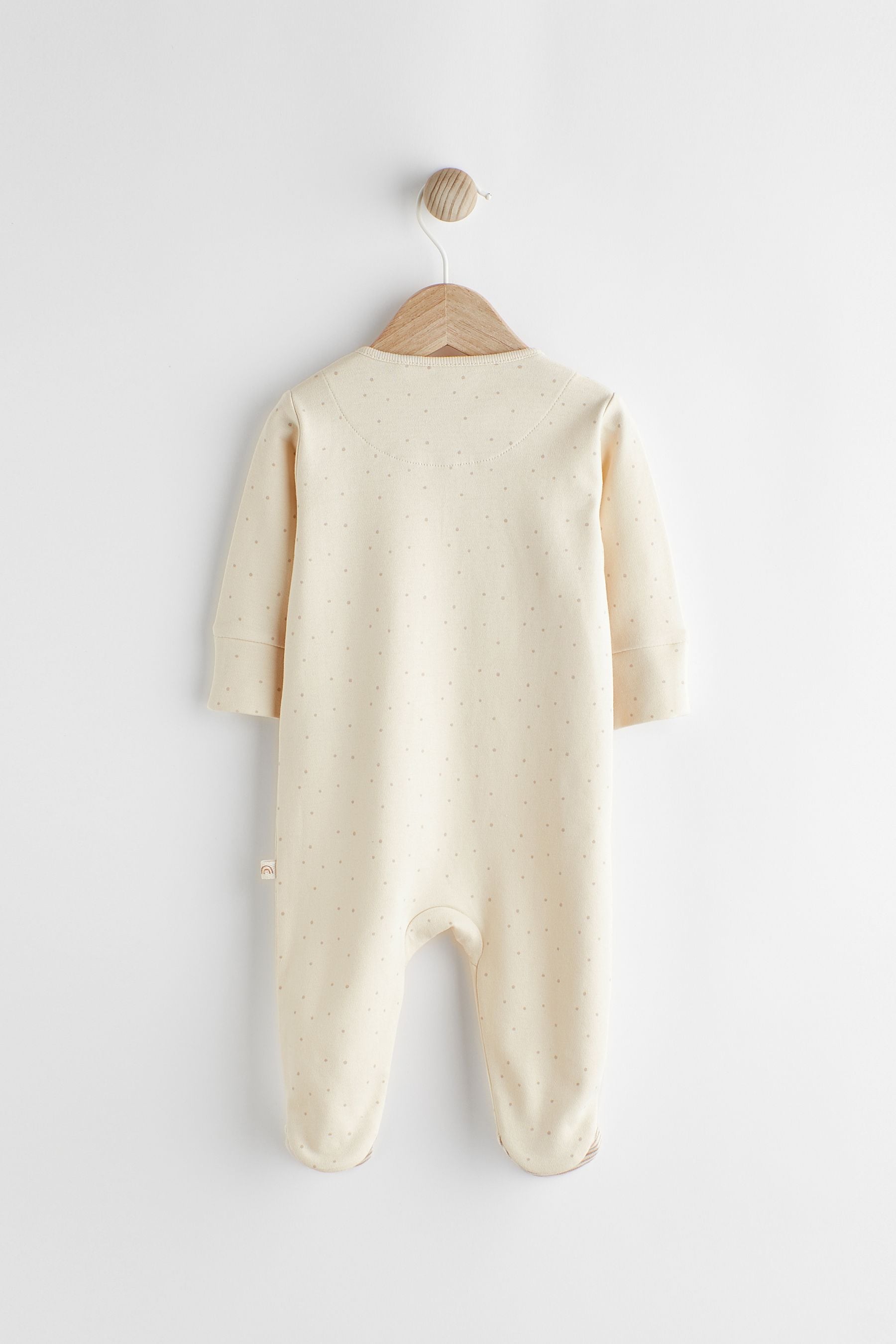 Neutral I'm New Here Single 100% Cotton Sleepsuit (0-9mths)