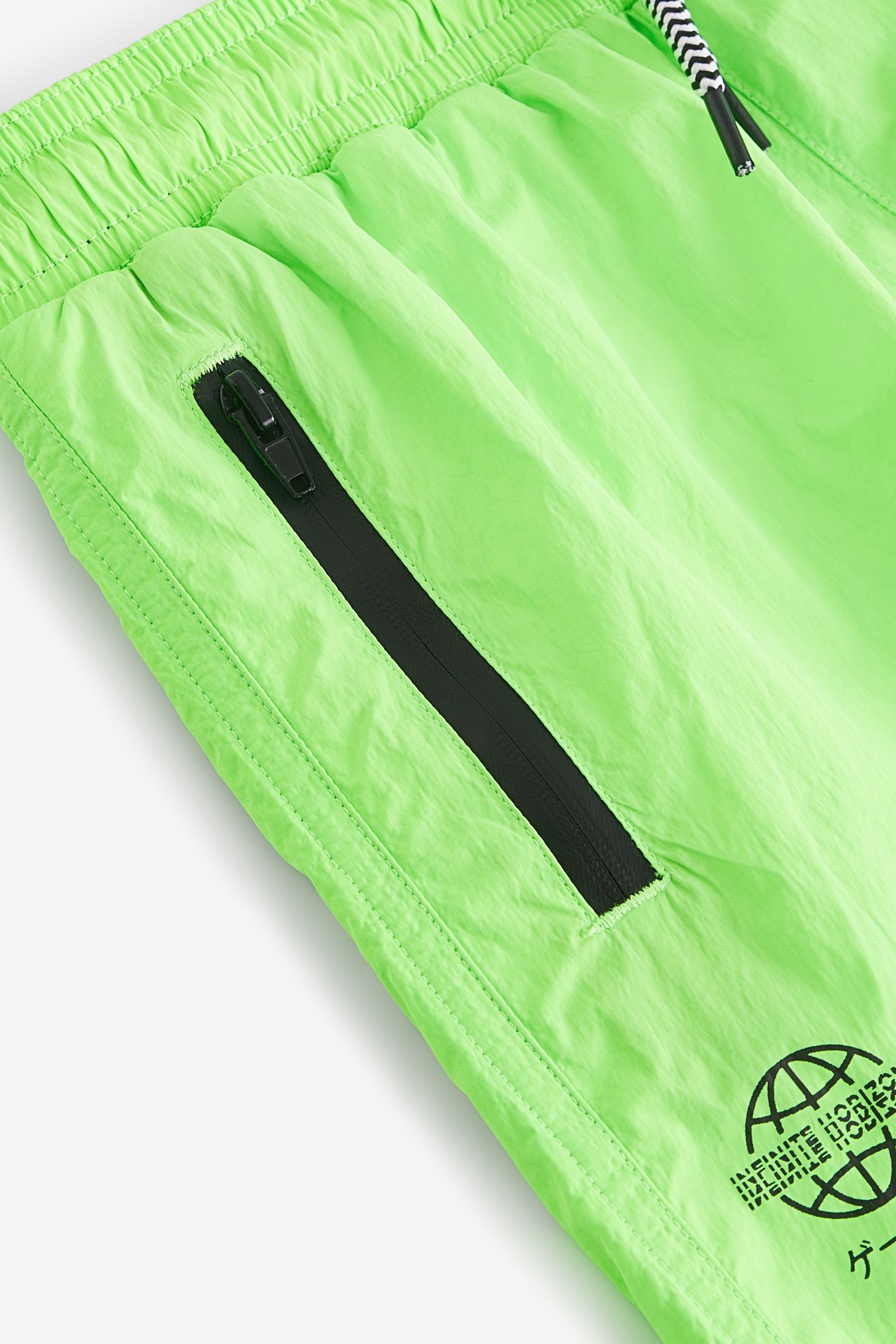 Green Textured Swim Shorts (3-16yrs)