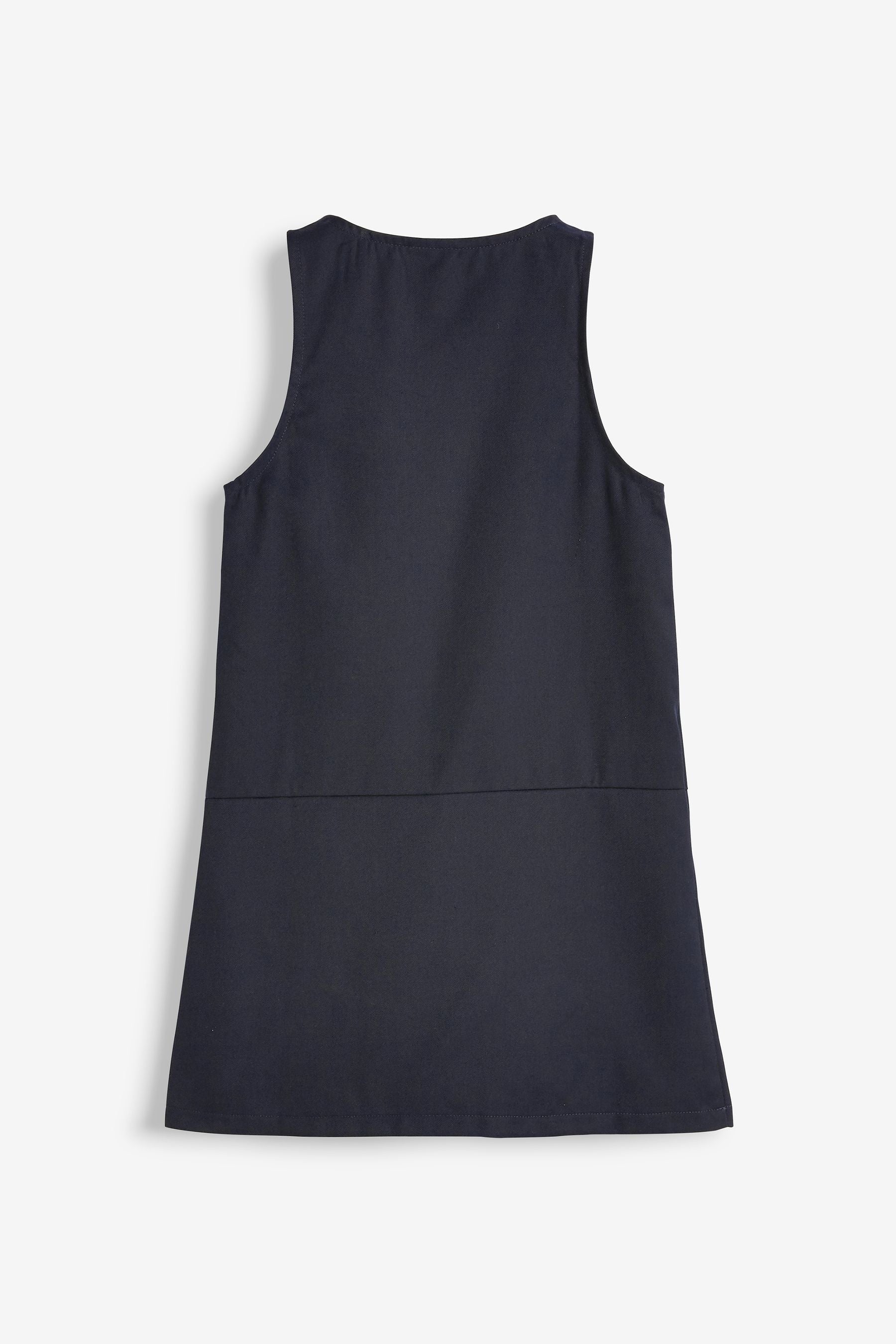 Navy Blue Regular Fit Zip Front School Pinafore (3-14yrs)