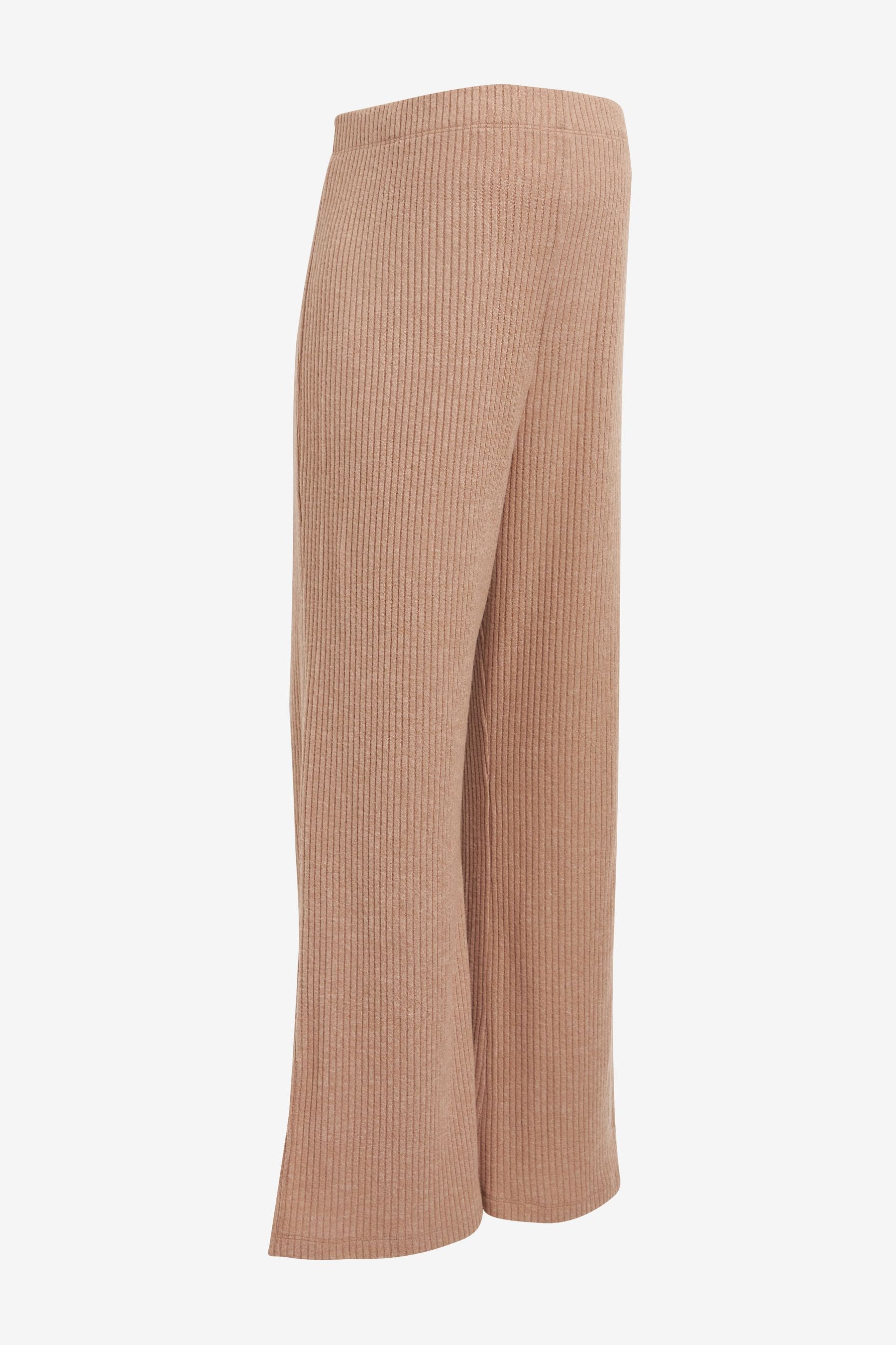 Neutral Maternity Cosy Feel Wide Leg Trousers