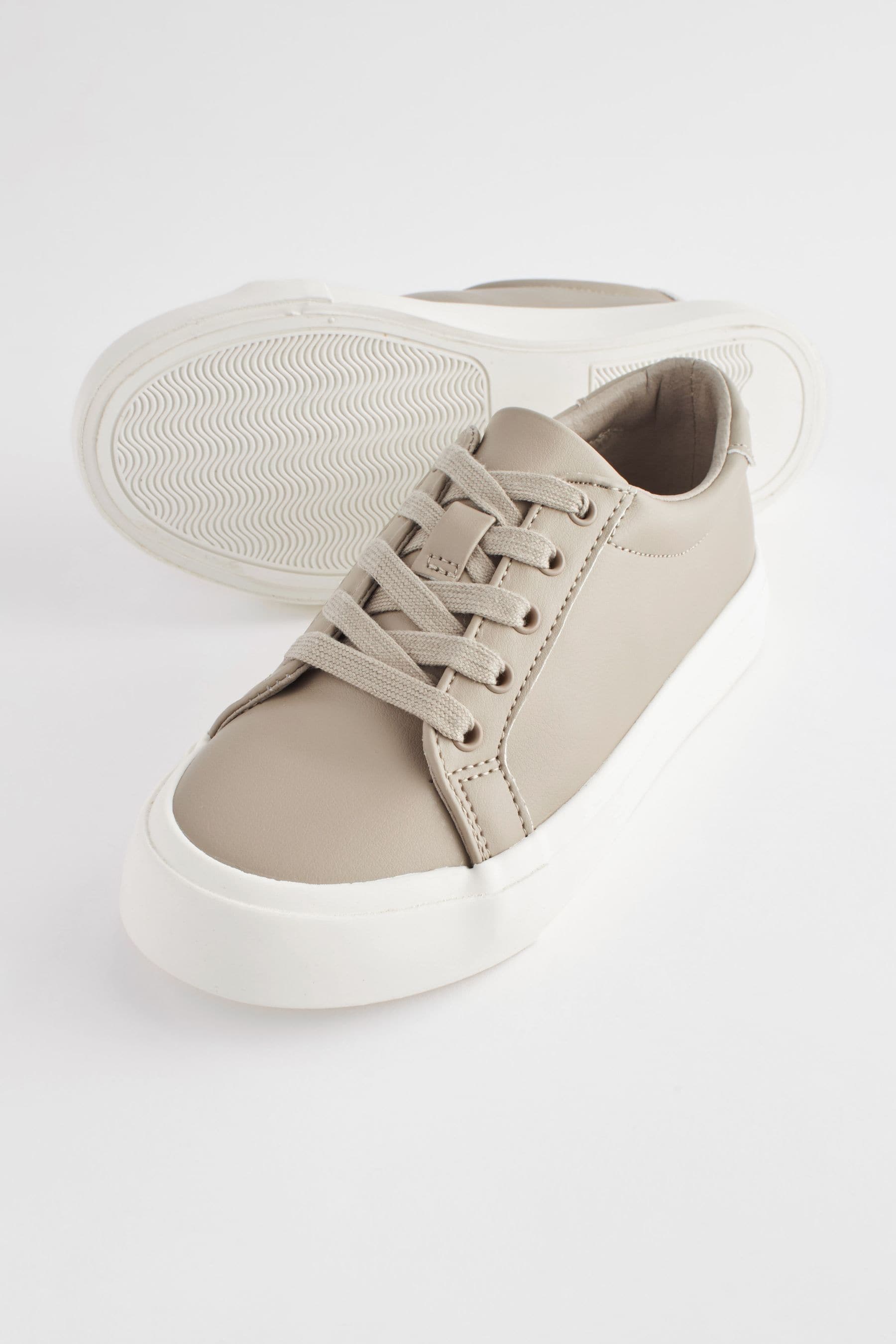 Neutral Lace-Up Shoes