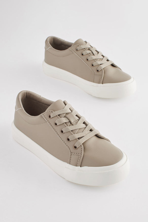 Neutral Lace-Up Shoes