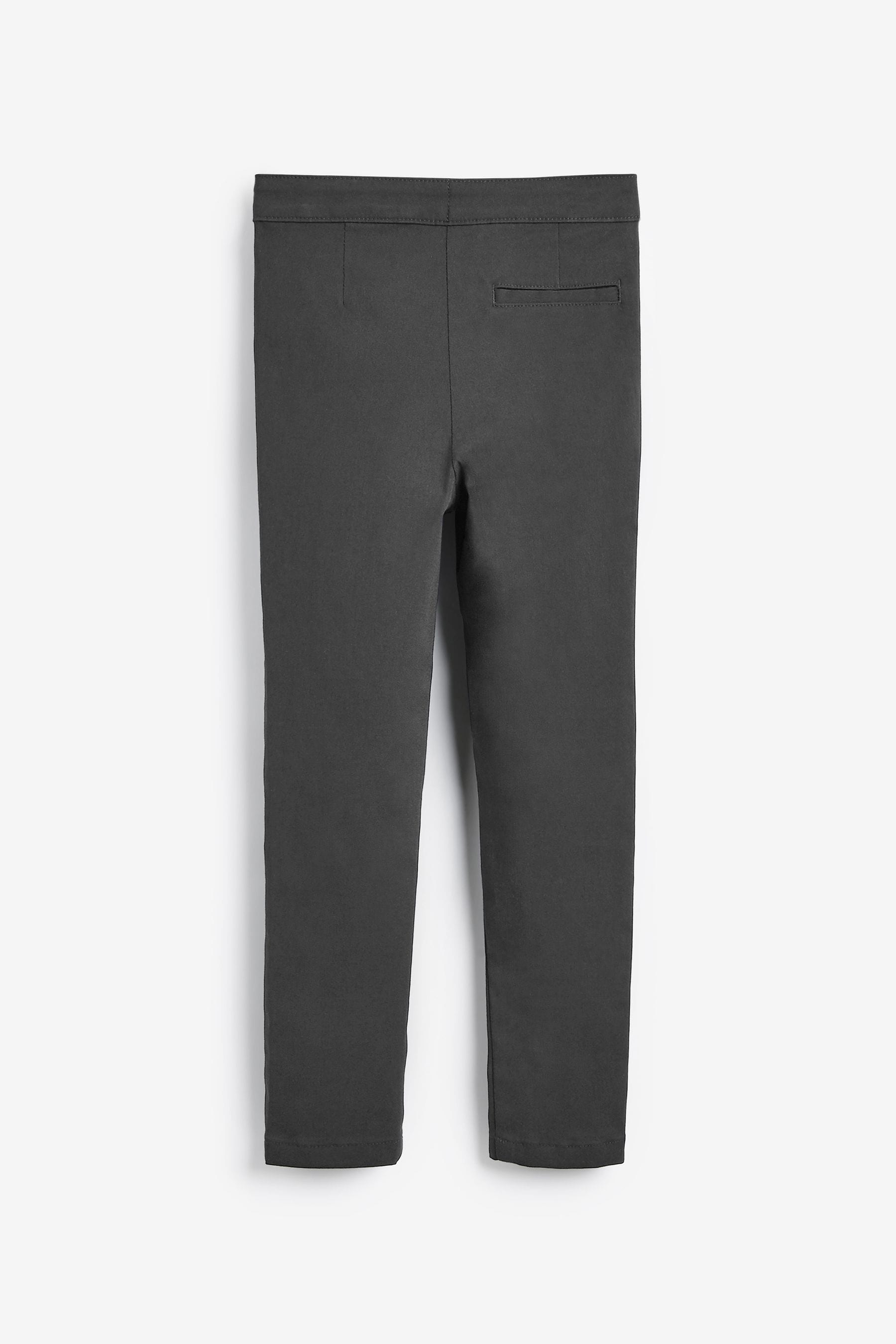 Charcoal Grey Regular Waist School Skinny Stretch Trousers (3-18yrs)