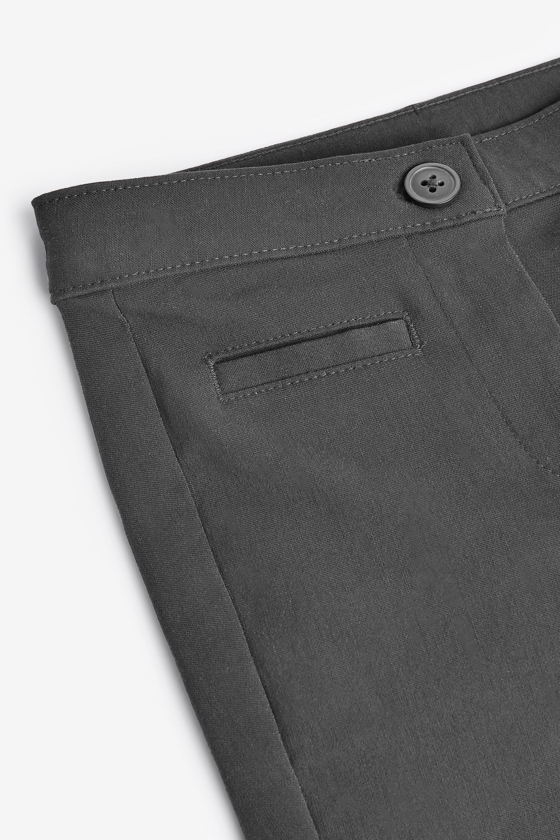 Charcoal Grey Regular Waist School Skinny Stretch Trousers (3-18yrs)