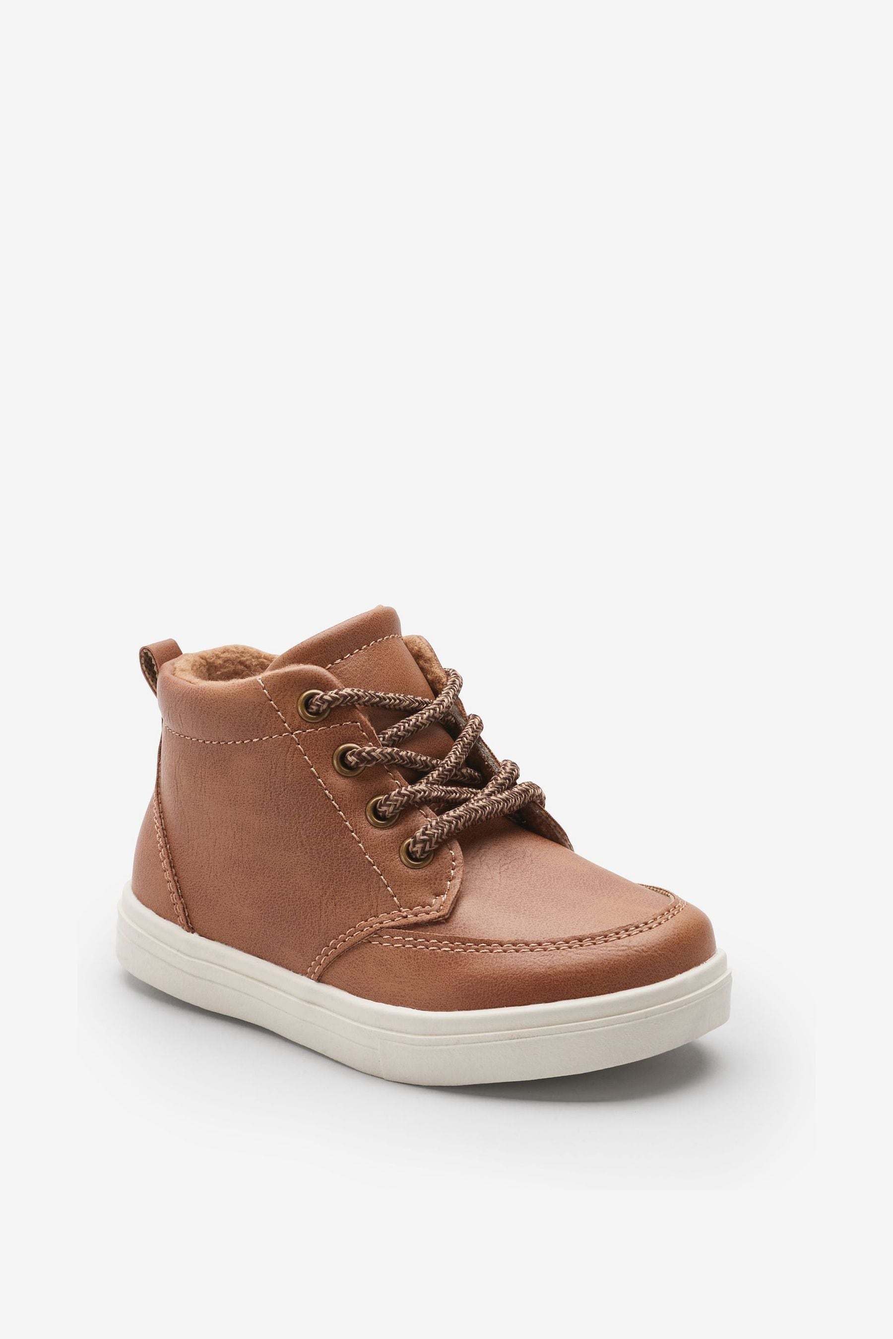 Tan Brown Standard Fit (F) Warm Lined Chukka Boots