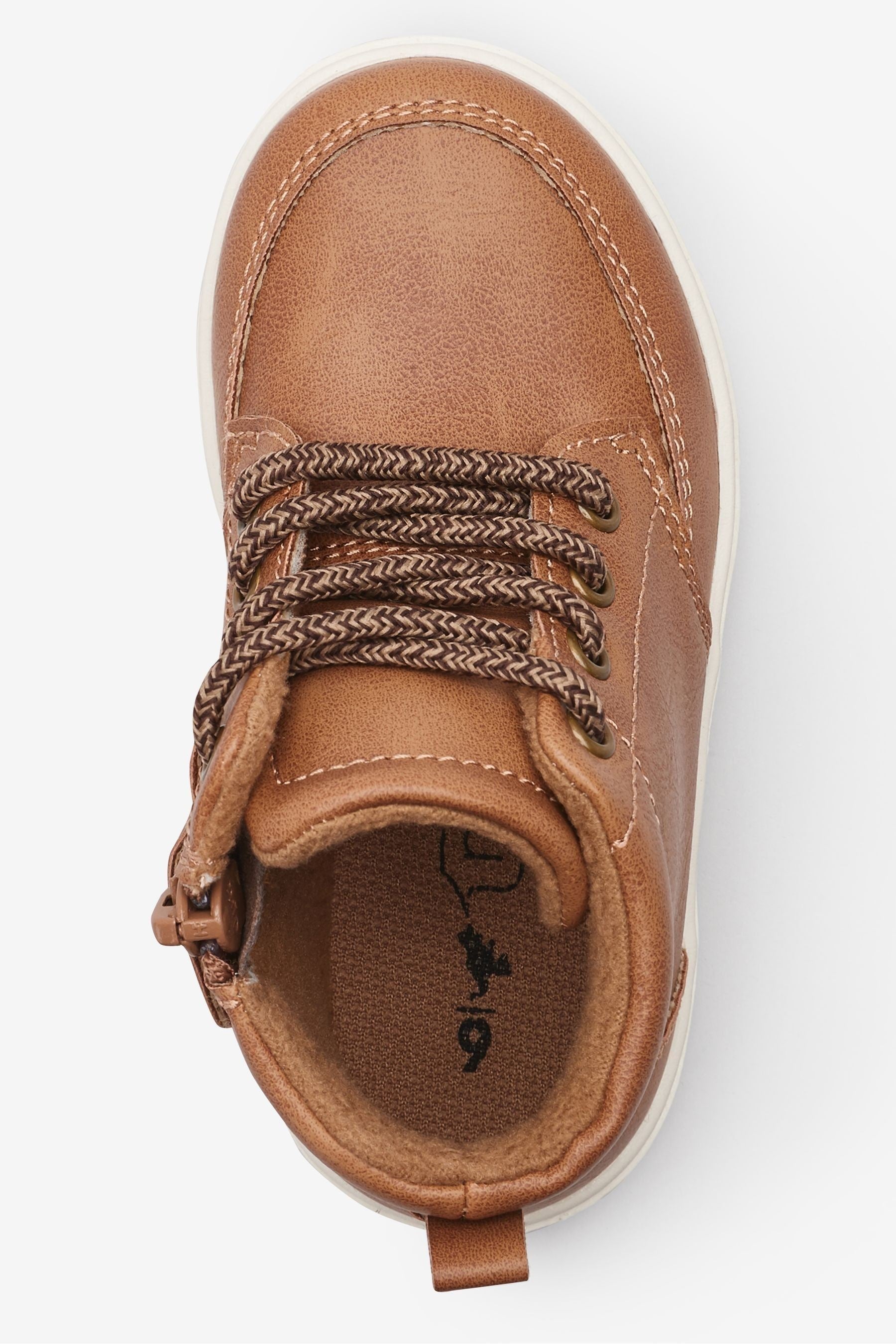 Tan Brown Standard Fit (F) Warm Lined Chukka Boots