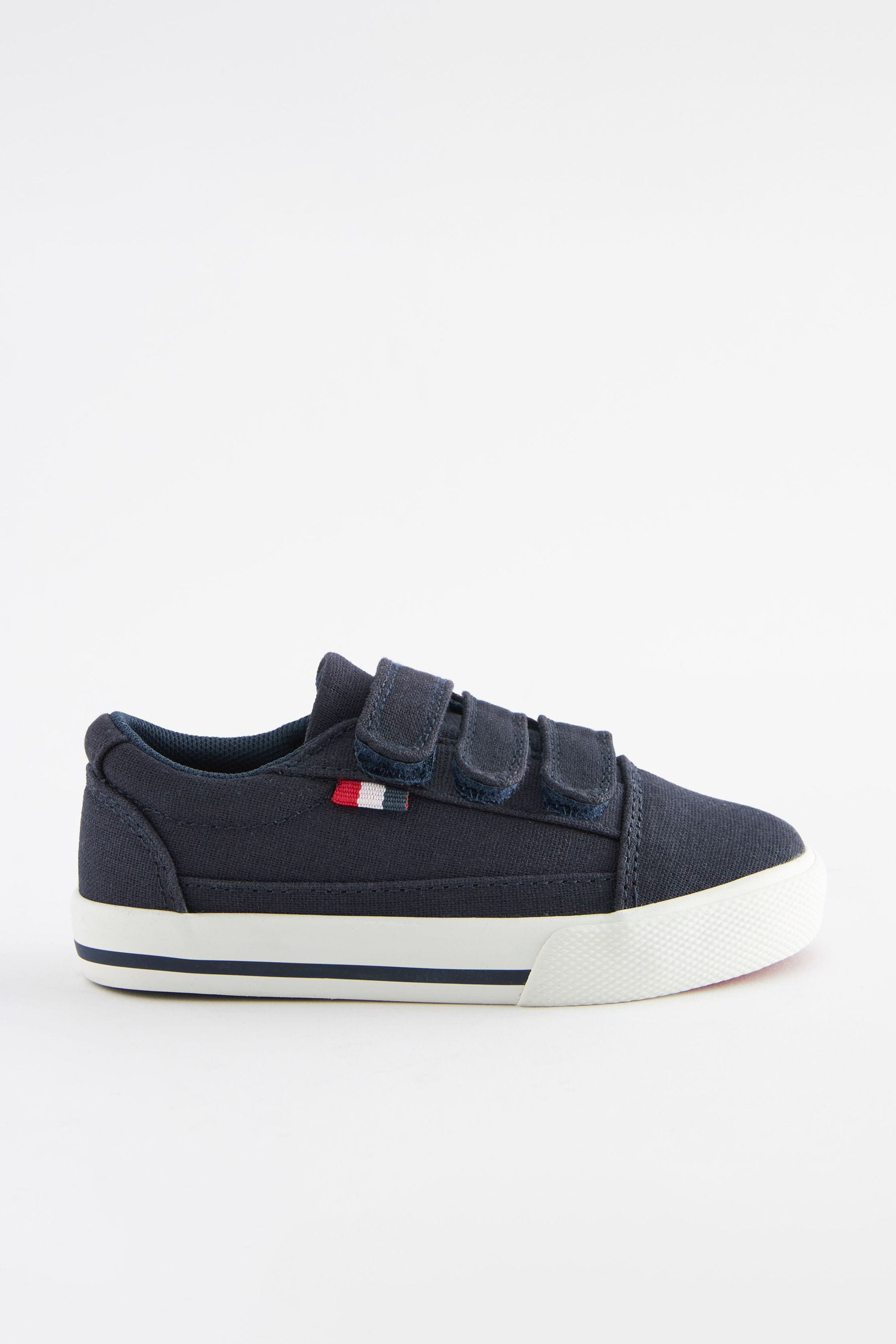 Navy Standard Fit (F) Strap Touch Fastening Shoes