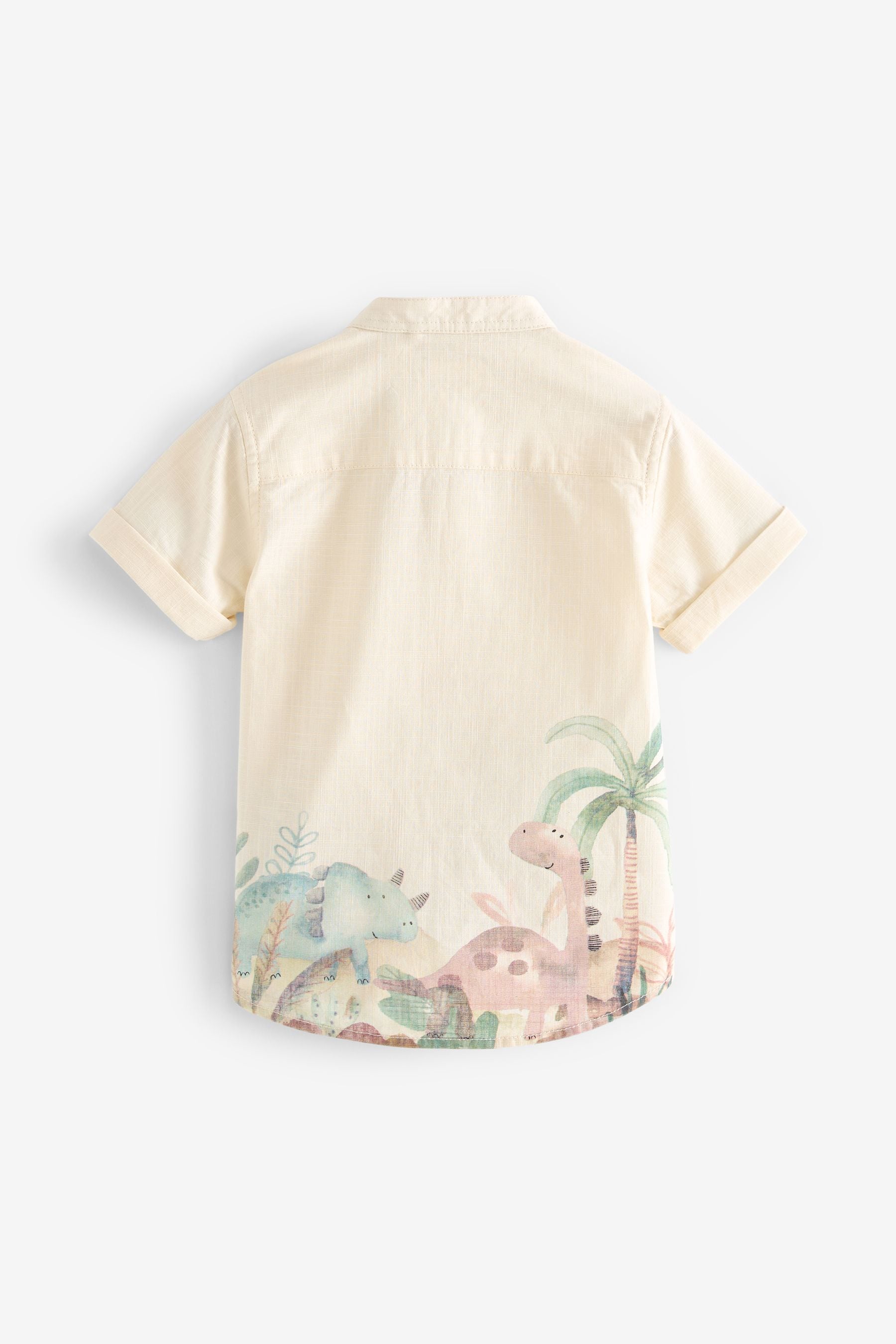 Neutral Short Sleeve Printed Shirt (3mths-7yrs)