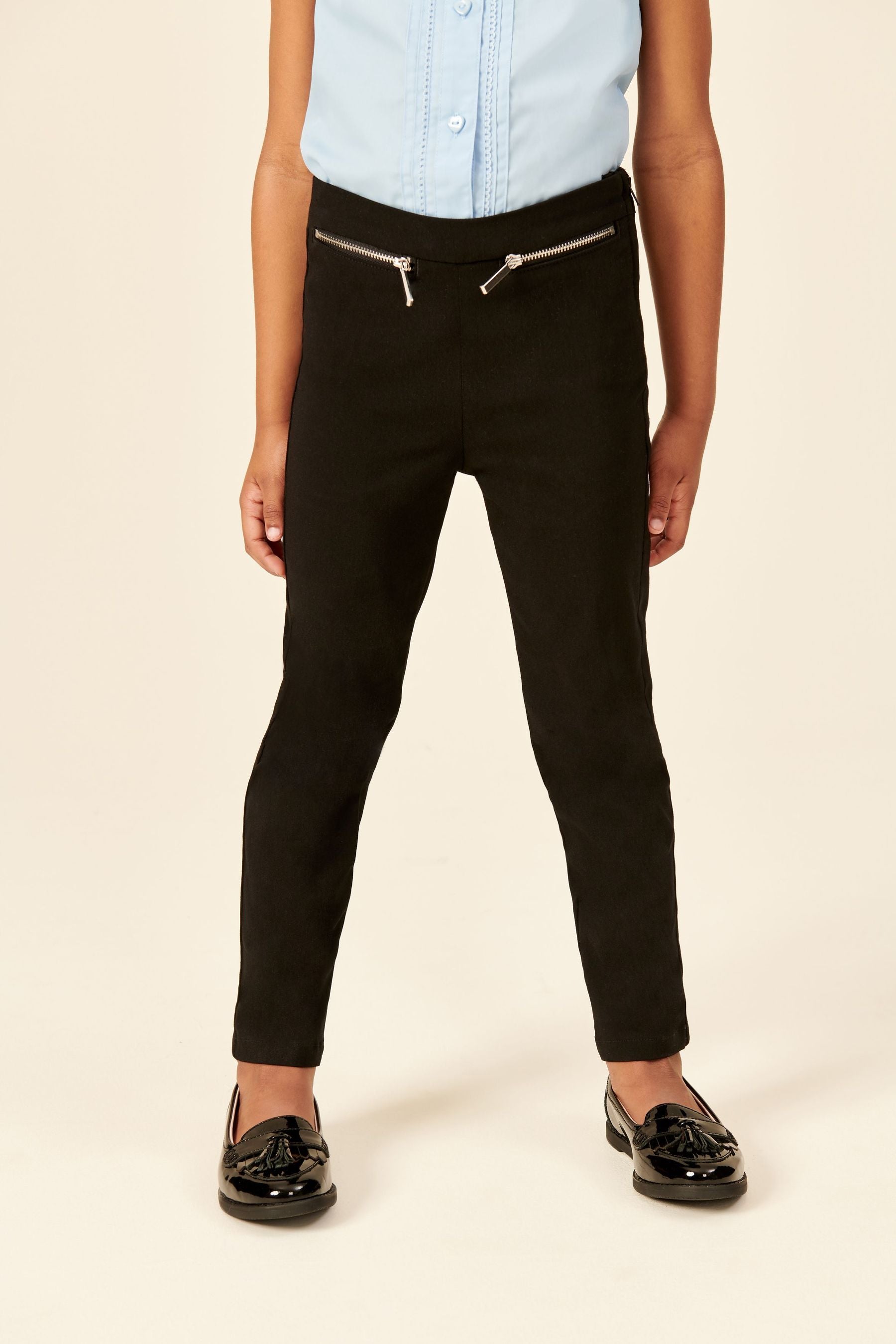 Black Stretch Skinny Trousers (3-16yrs)