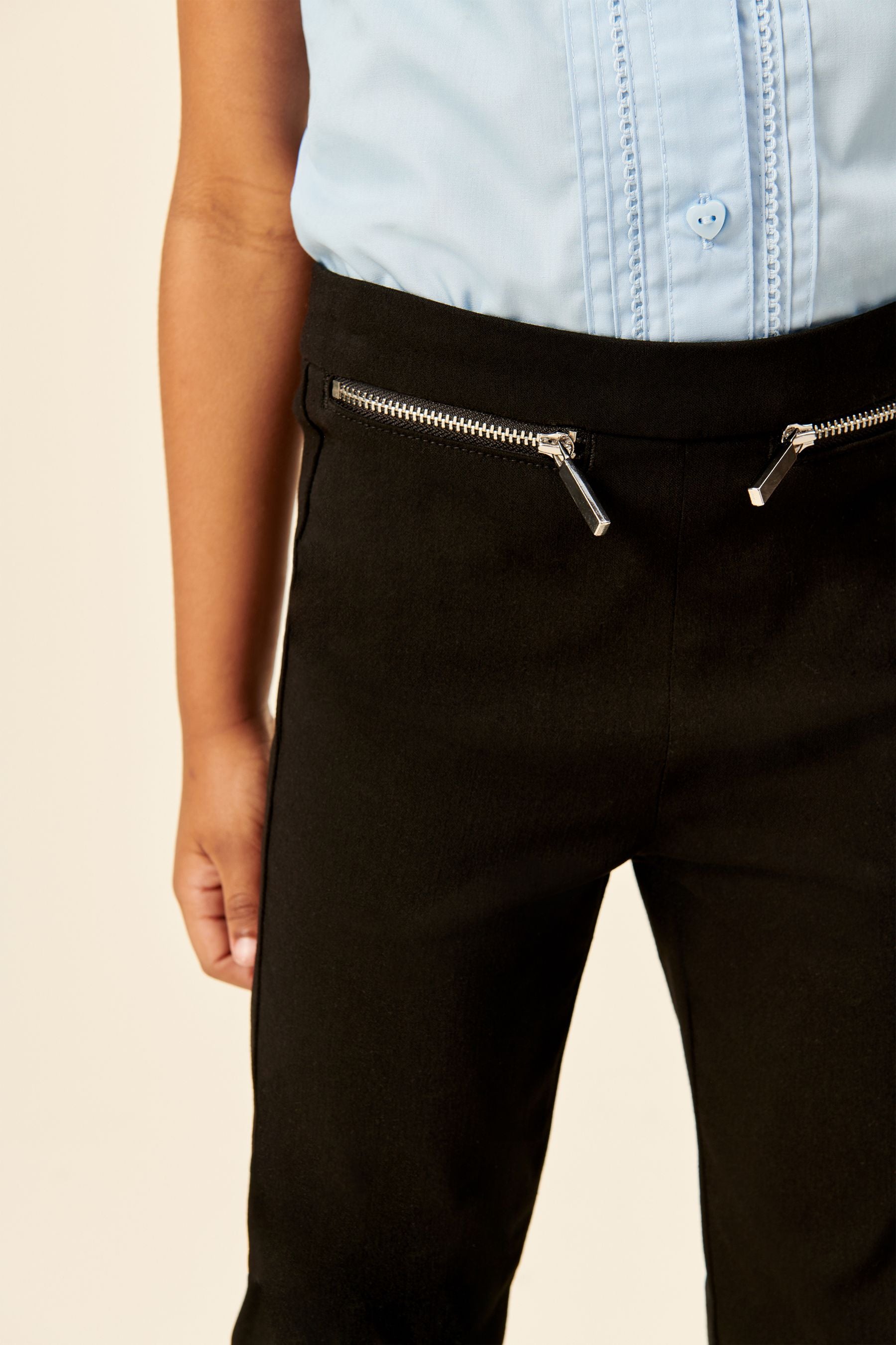 Black Stretch Skinny Trousers (3-16yrs)