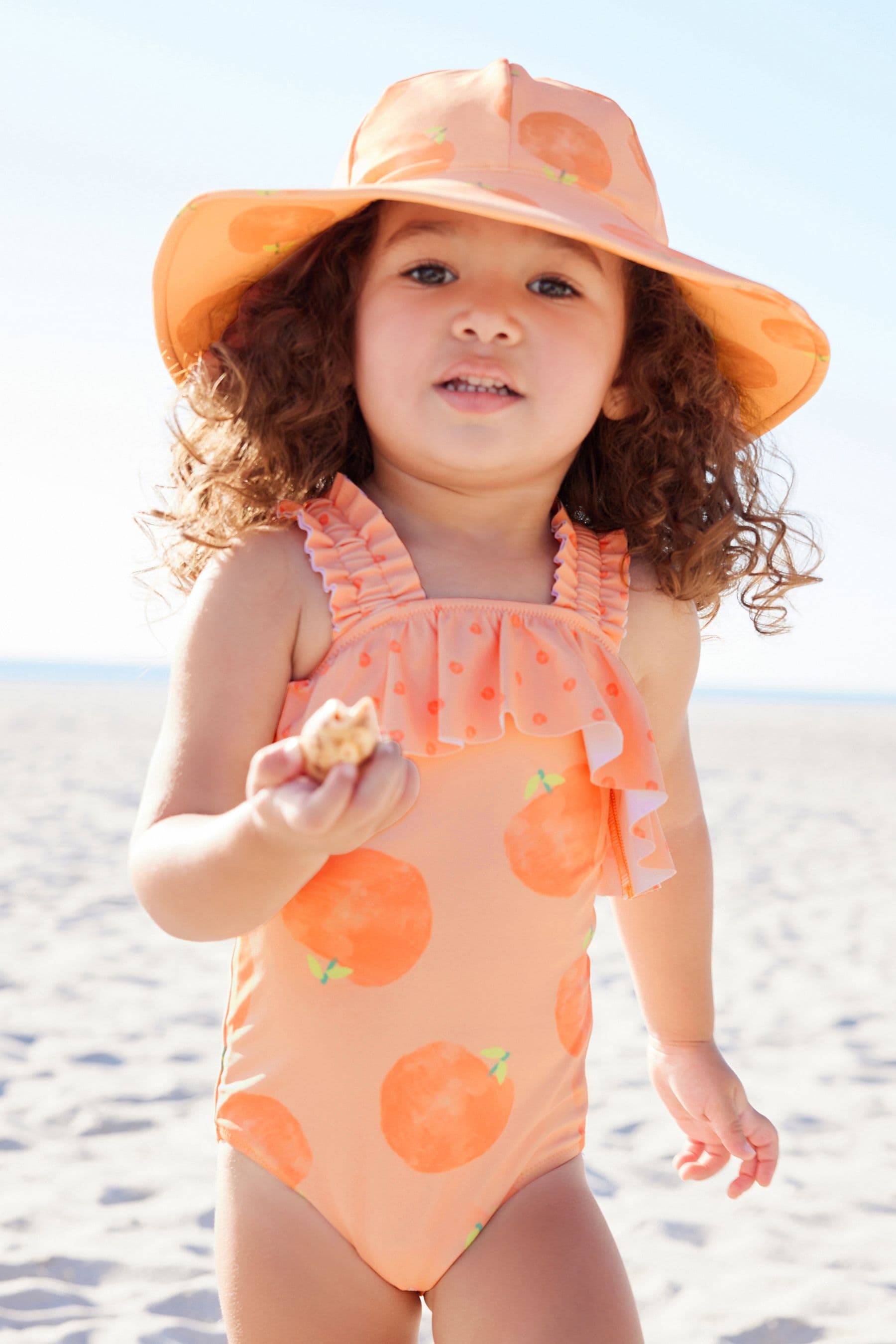 Orange Peach Swim Hat (3mths-10yrs)