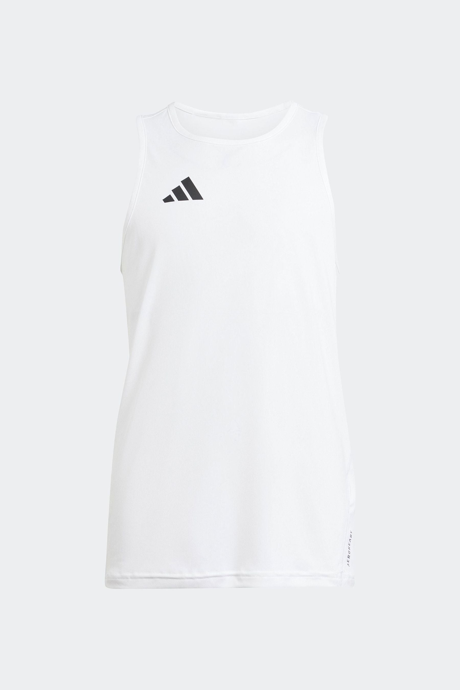 adidas White Team Tank Top Kids