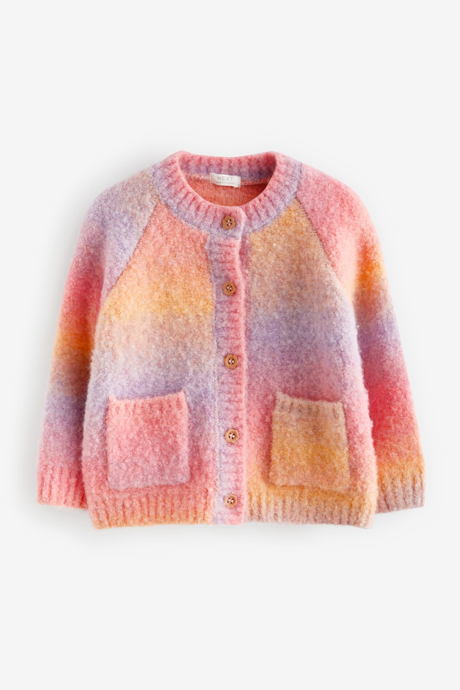 Pink/Lilac Purple Cosy Cardigan (12mths-7yrs)