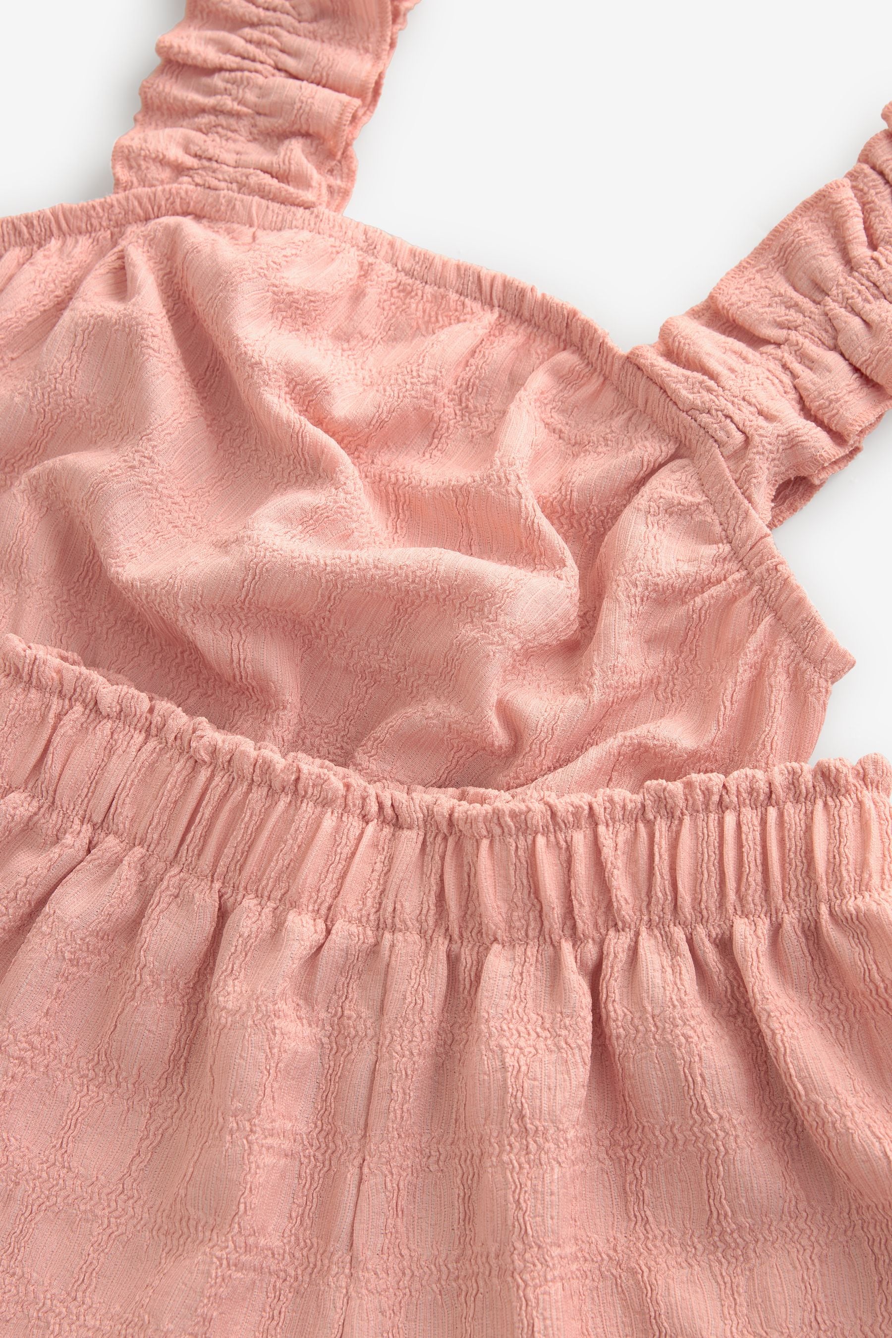 Pink Textured Vest and Short Set (3-16yrs)