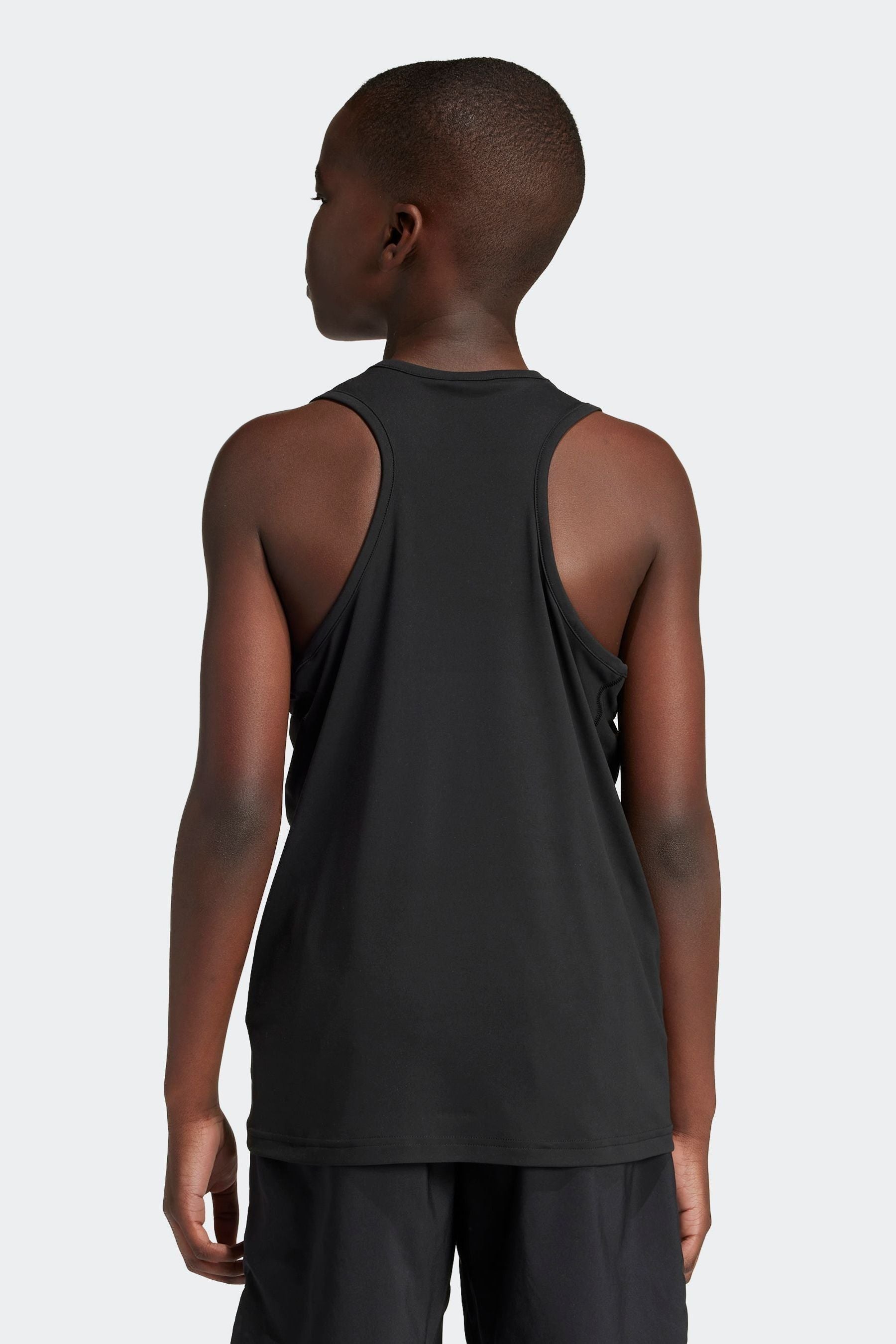 adidas Black Team Tank Top Kids